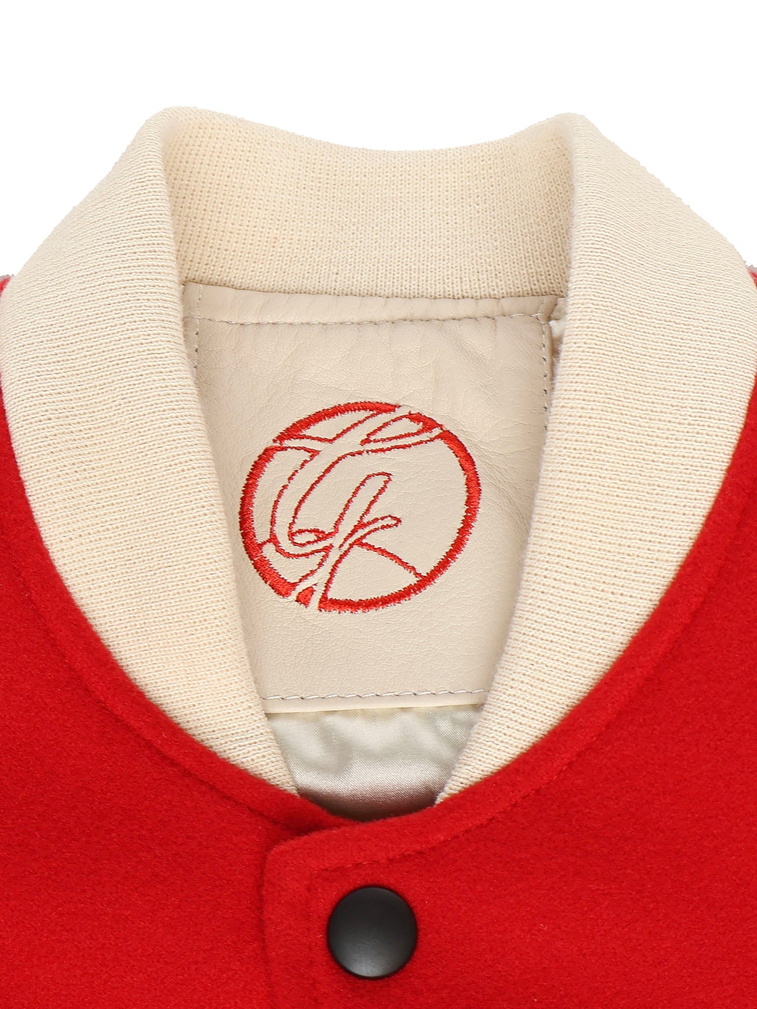 Bosslife Varsity Jacket | Red - Giuliano Galiano | Handcrafted Luxury Sneakers Made In Italy