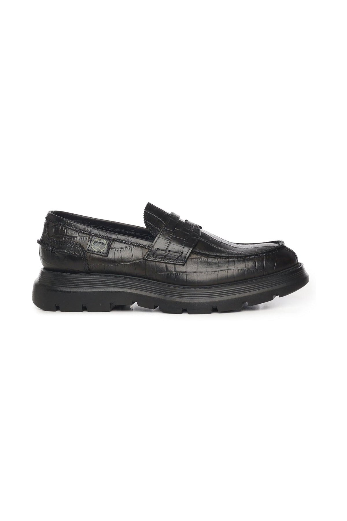 Bryan Mocassins | Black | Crocodile - Giuliano Galiano | Handcrafted Luxury Sneakers Made In Italy