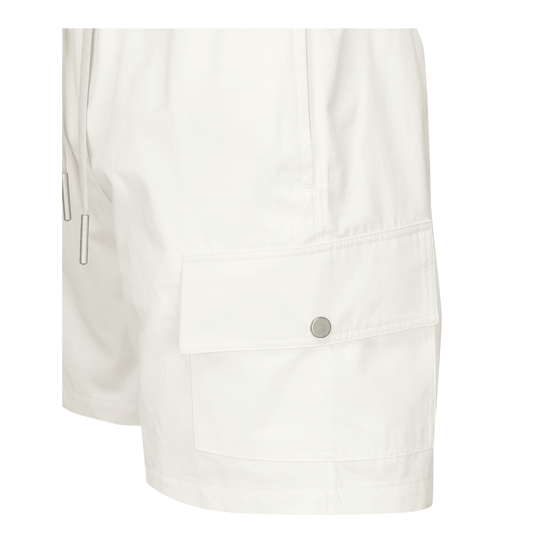 Cargo Shorts | White - Giuliano Galiano | Handcrafted Luxury Sneakers Made In Italy