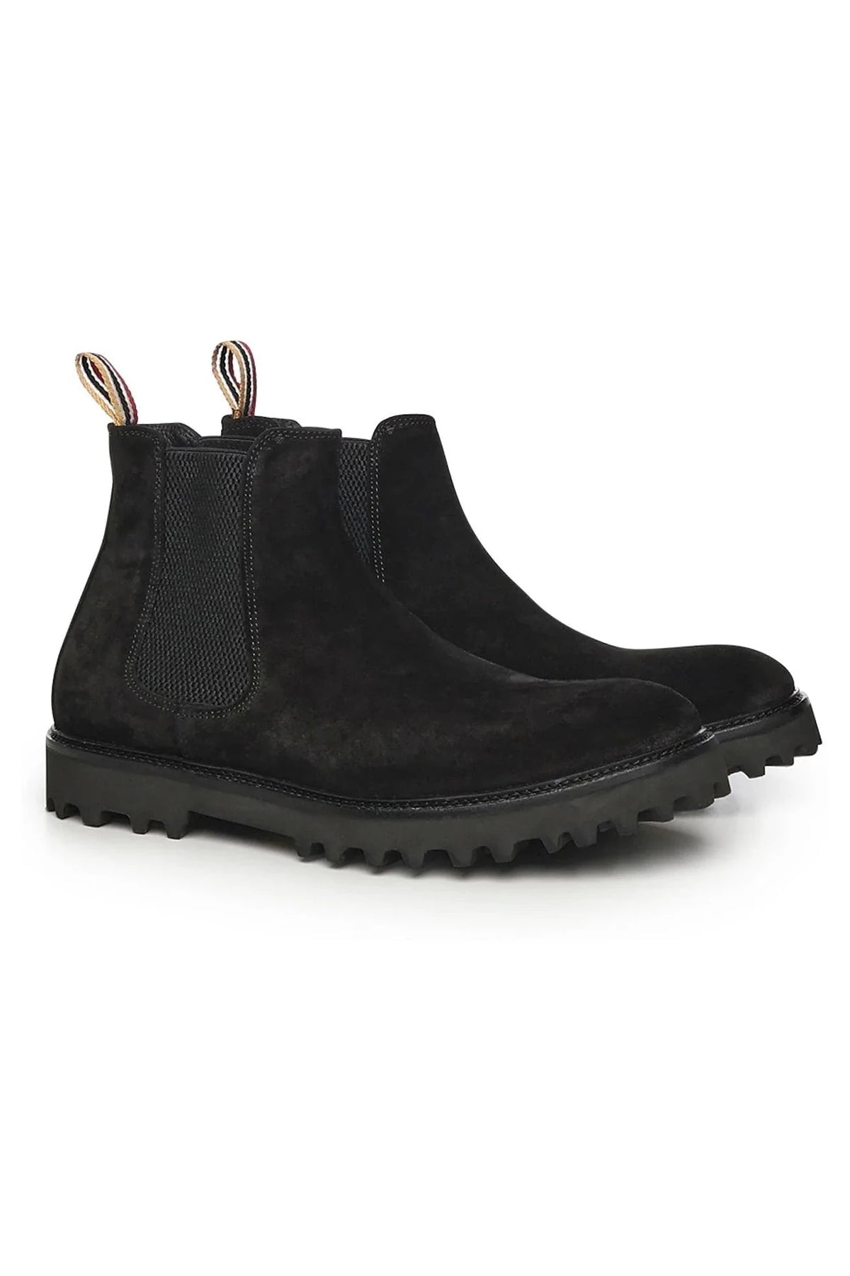 Chelsea Sergio Ankle Boots | Black | In Suede - Giuliano Galiano | Handcrafted Luxury Sneakers Made In Italy