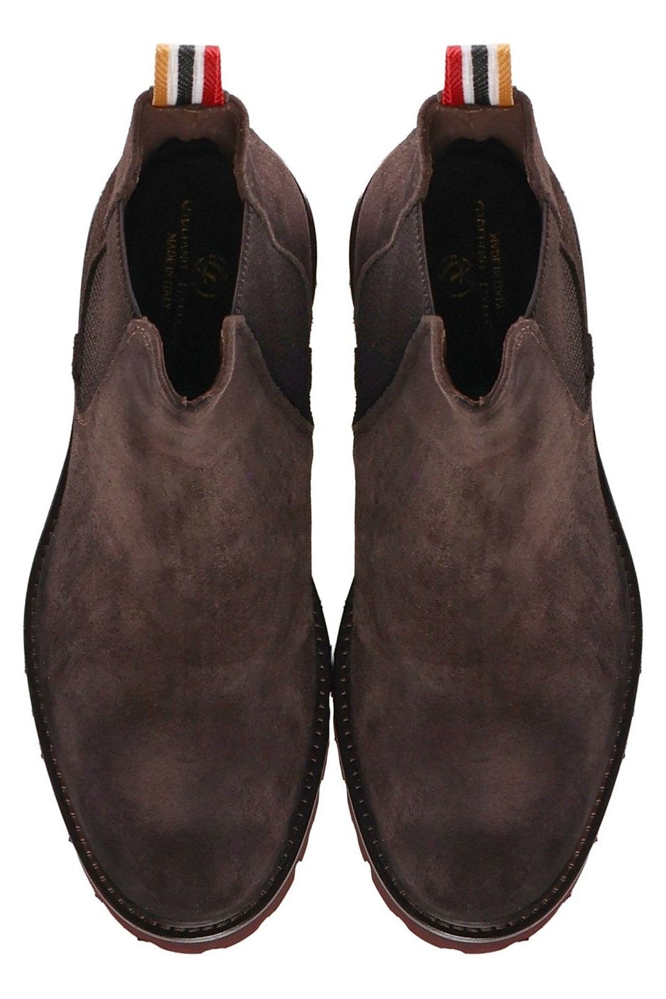 Chelsea Sergio Ankle Boots | Dark Brown | In Suede - Giuliano Galiano | Handcrafted Luxury Sneakers Made In Italy