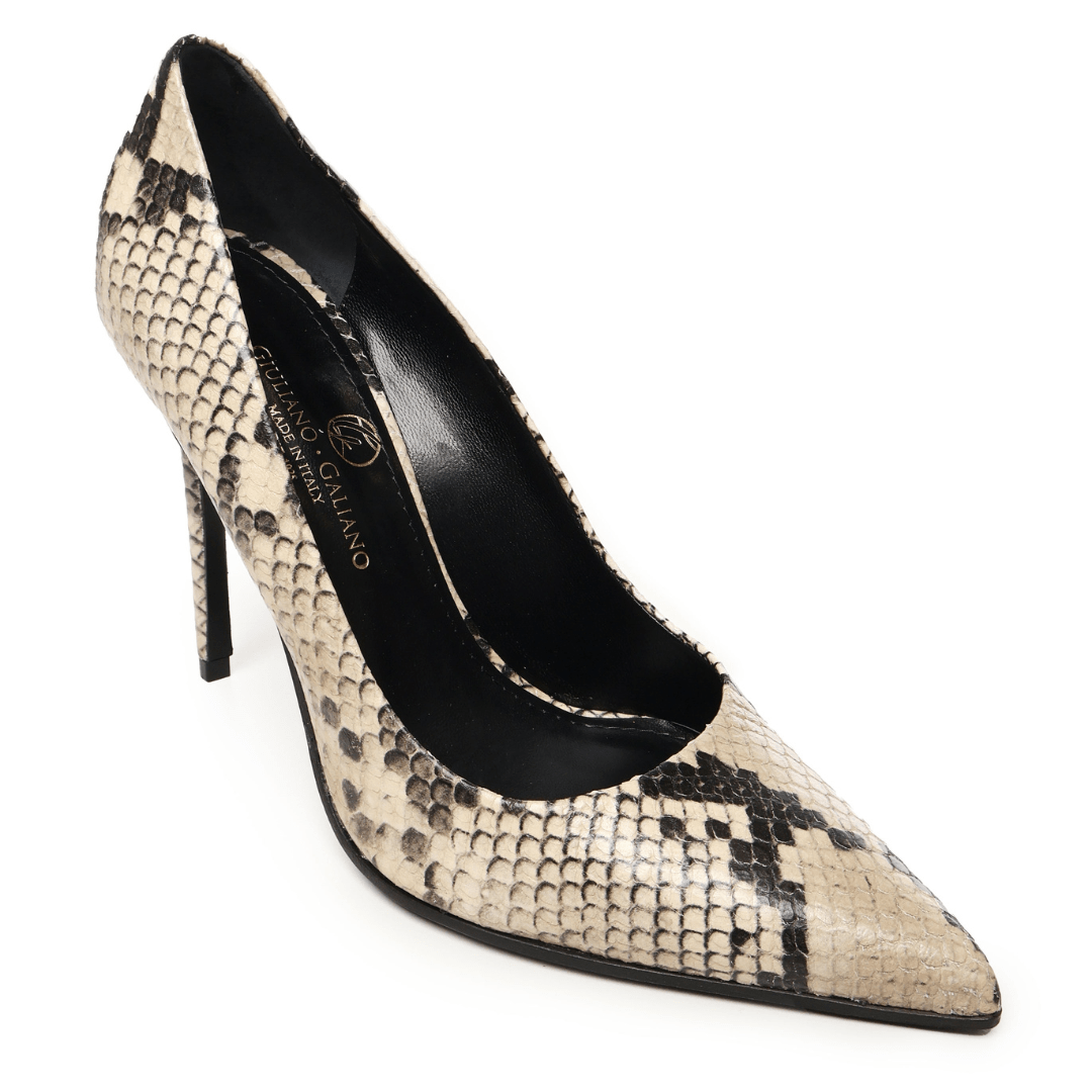 Décolleté Amanda | Pelle Stampa Pitone - Giuliano Galiano | Handcrafted Luxury Sneakers Made In Italy