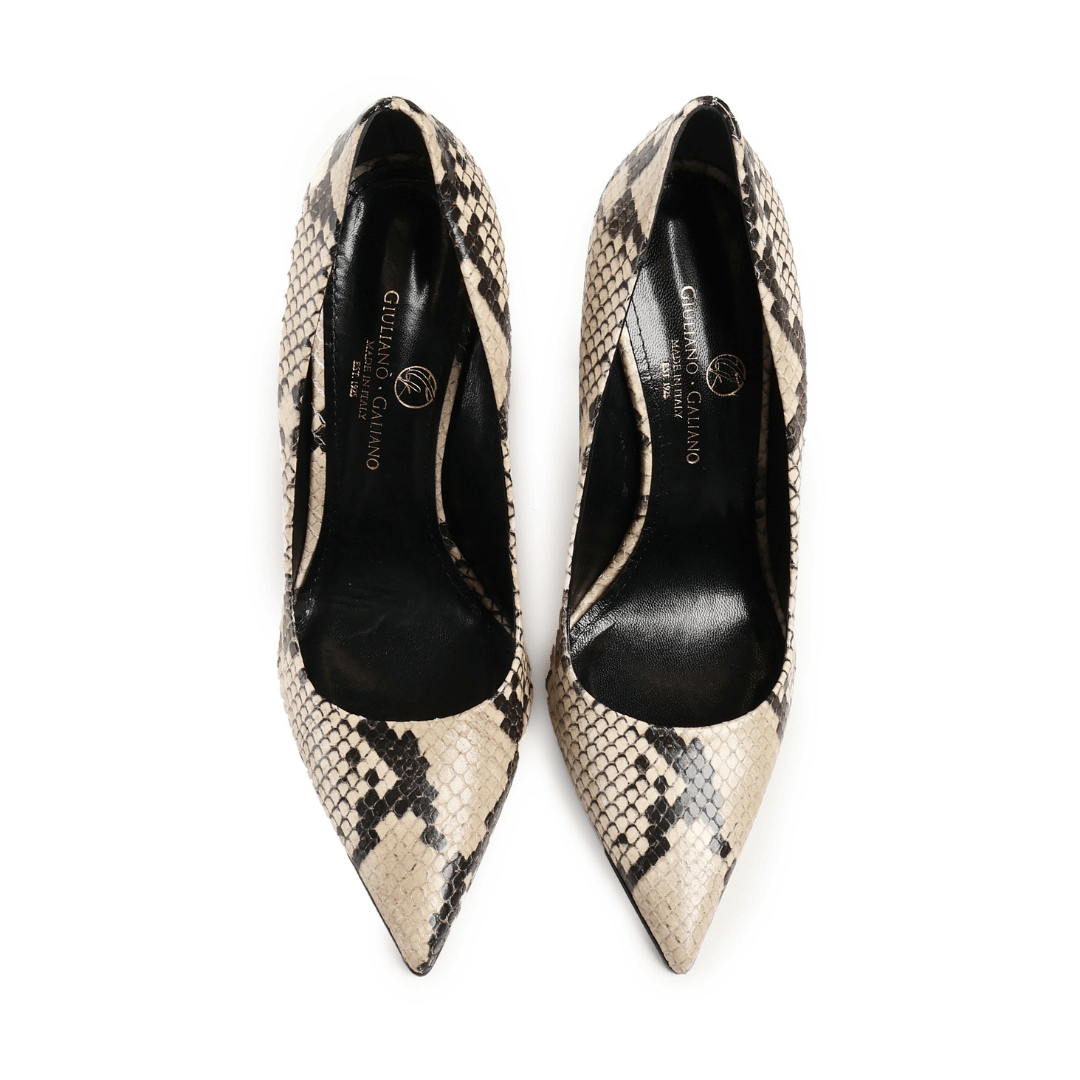 Décolleté Amanda | Pelle Stampa Pitone - Giuliano Galiano | Handcrafted Luxury Sneakers Made In Italy