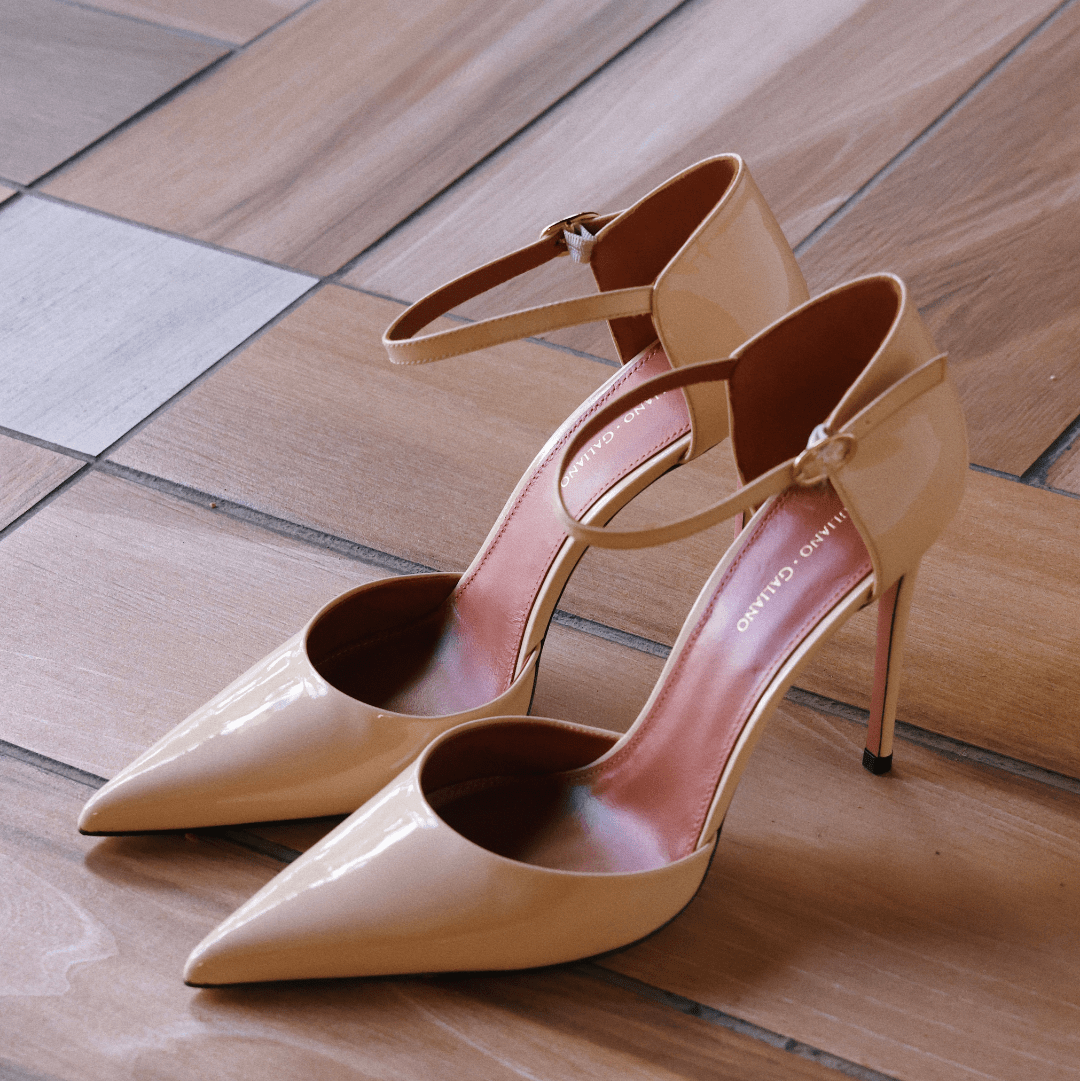 Décolleté jil | Cipria | Pelle Verniciata - Giuliano Galiano | Handcrafted Luxury Sneakers Made In Italy