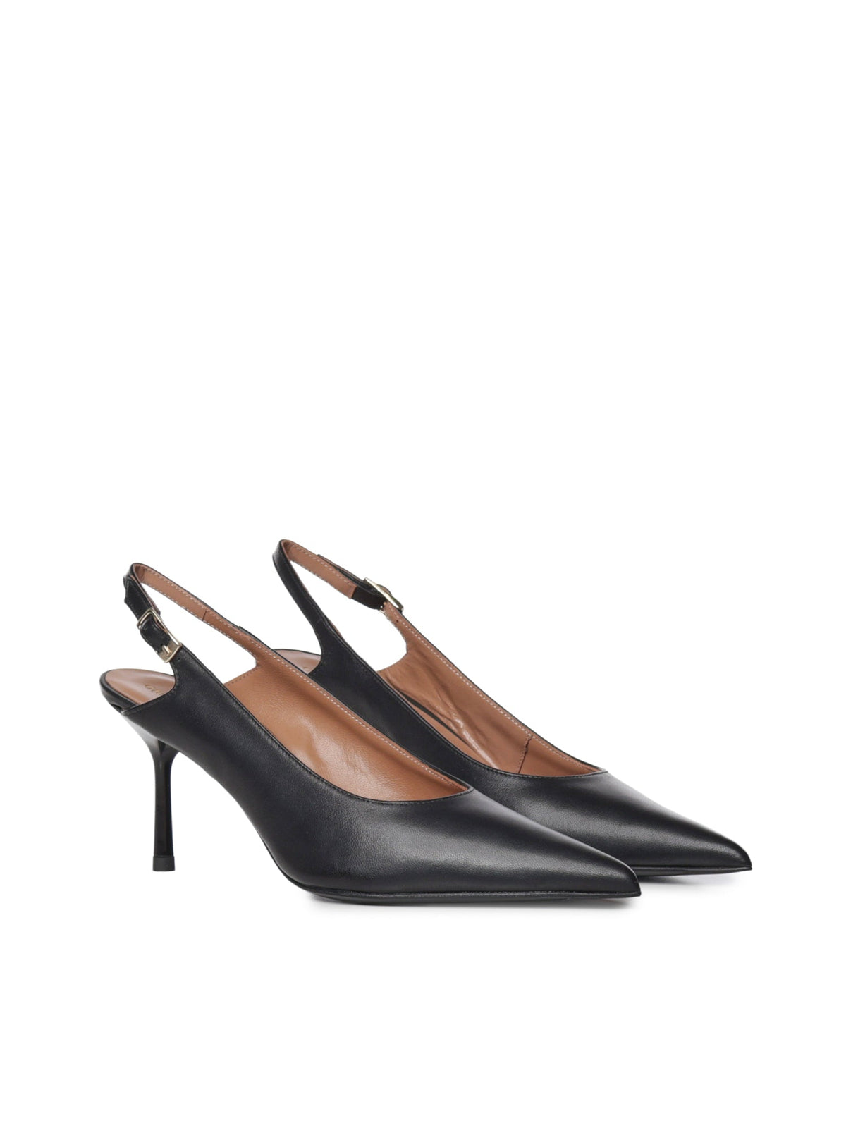 Décolleté | Slingback Black | Roxy in nappa - Giuliano Galiano | Handcrafted Luxury Sneakers Made In Italy