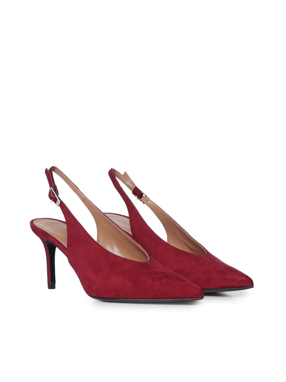 Décolleté | Slingback Bordeaux | Tara in camoscio - Giuliano Galiano | Handcrafted Luxury Sneakers Made In Italy