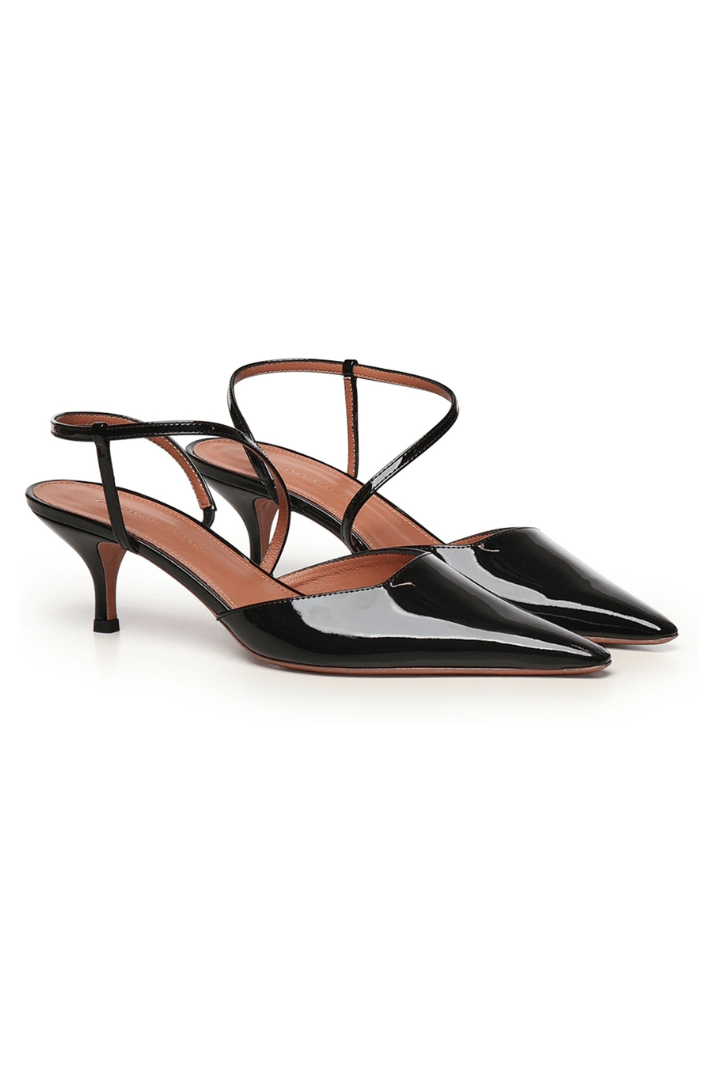 Demi Sandal | Pelle | Black - Giuliano Galiano | Handcrafted Luxury Sneakers Made In Italy