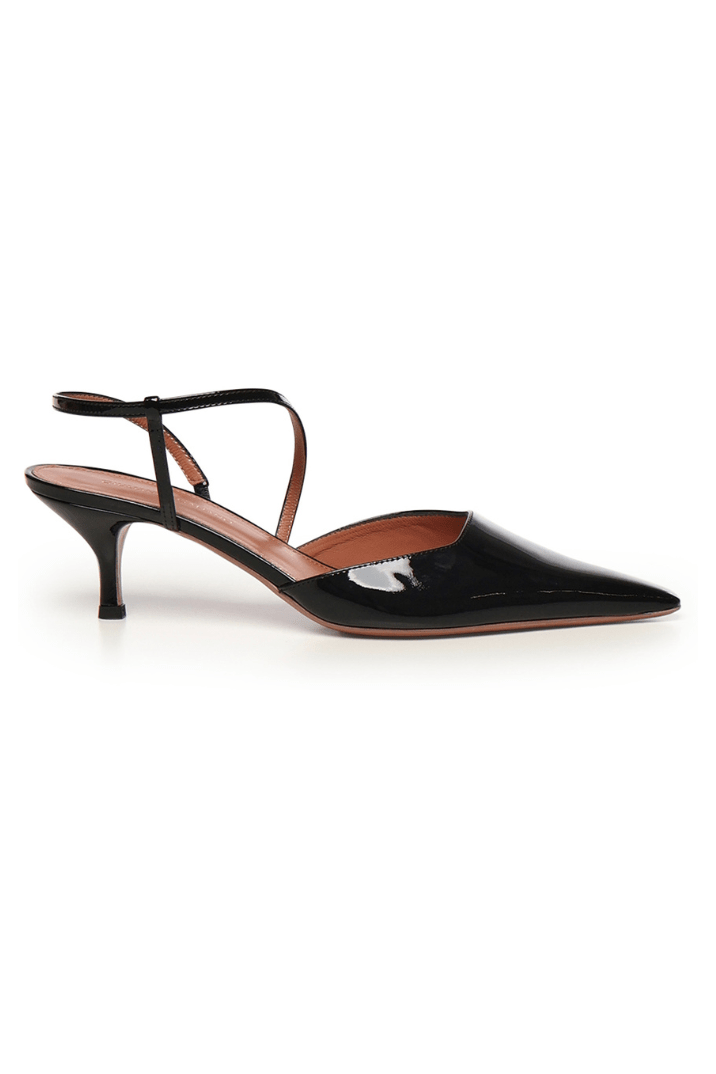 Demi Sandal | Pelle | Black - Giuliano Galiano | Handcrafted Luxury Sneakers Made In Italy