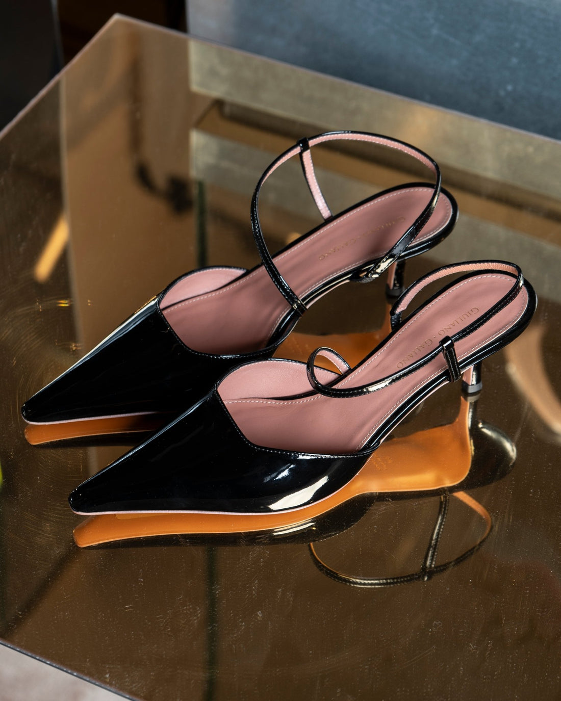 Demi Sandal | Pelle | Black - Giuliano Galiano | Handcrafted Luxury Sneakers Made In Italy