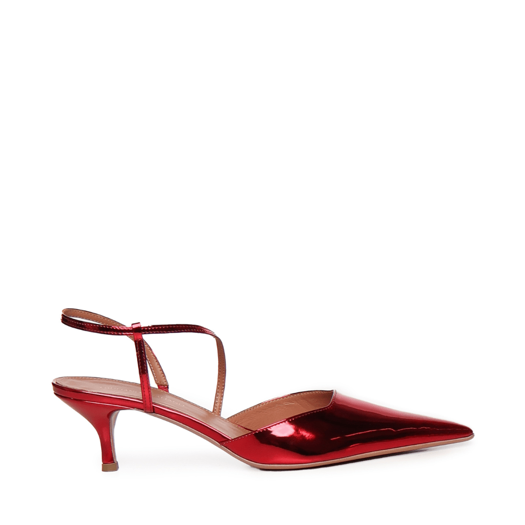 Demi Sandal | Pelle | Cherry - Giuliano Galiano | Handcrafted Luxury Sneakers Made In Italy