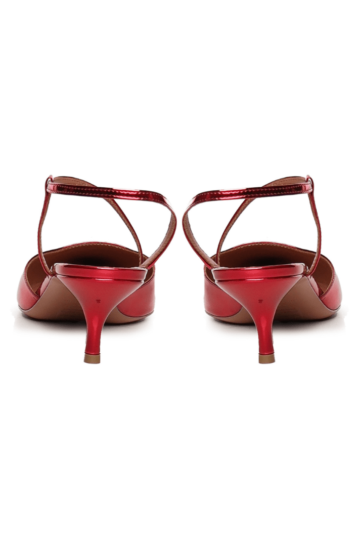 Demi Sandal | Pelle | Cherry - Giuliano Galiano | Handcrafted Luxury Sneakers Made In Italy