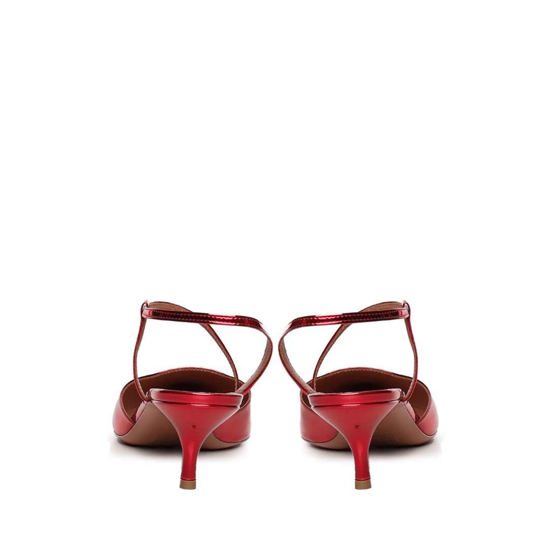 Demi Sandal | Pelle | Cherry - Giuliano Galiano | Handcrafted Luxury Sneakers Made In Italy