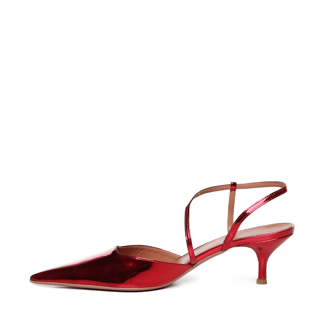 Demi Sandal | Pelle | Cherry - Giuliano Galiano | Handcrafted Luxury Sneakers Made In Italy