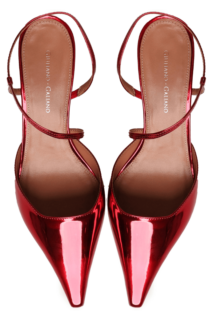 Demi Sandal | Pelle | Cherry - Giuliano Galiano | Handcrafted Luxury Sneakers Made In Italy