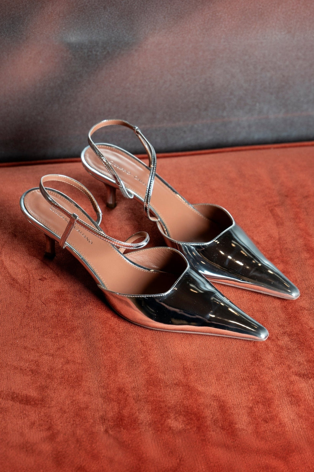 Demi Sandal | Pelle | Silver - Giuliano Galiano | Handcrafted Luxury Sneakers Made In Italy