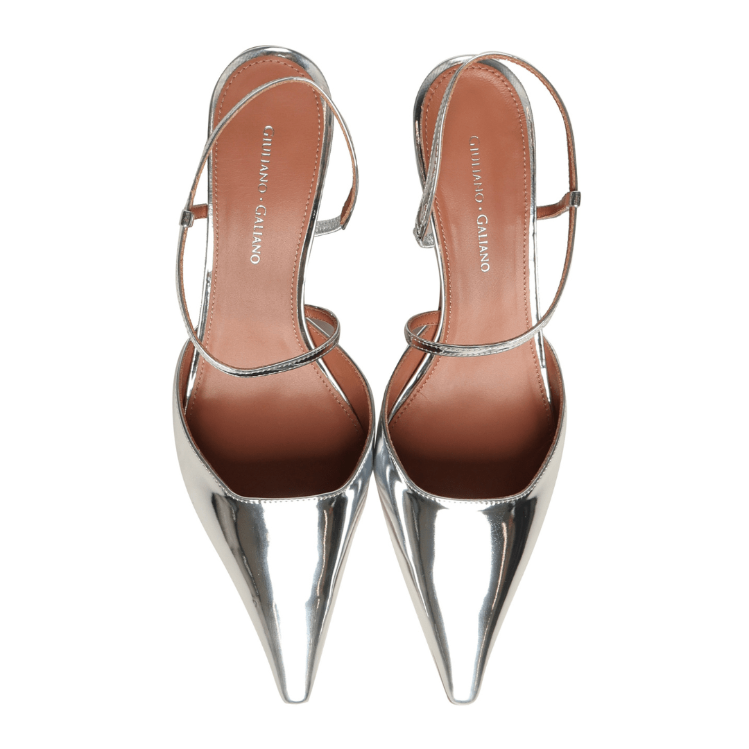 Demi Sandal | Pelle | Silver - Giuliano Galiano | Handcrafted Luxury Sneakers Made In Italy