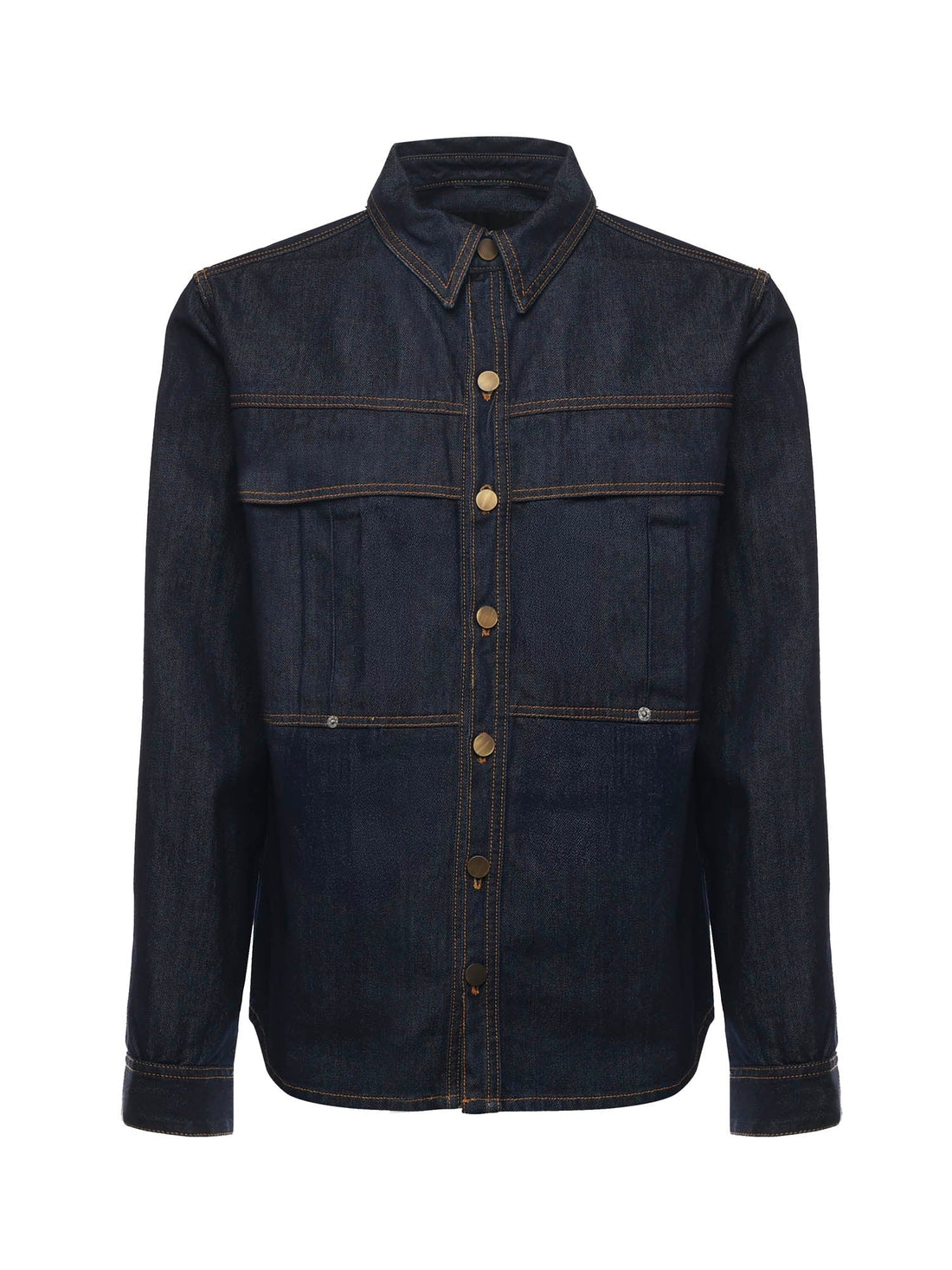 Denim shirt | Midnight Blue - Giuliano Galiano | Handcrafted Luxury Sneakers Made In Italy