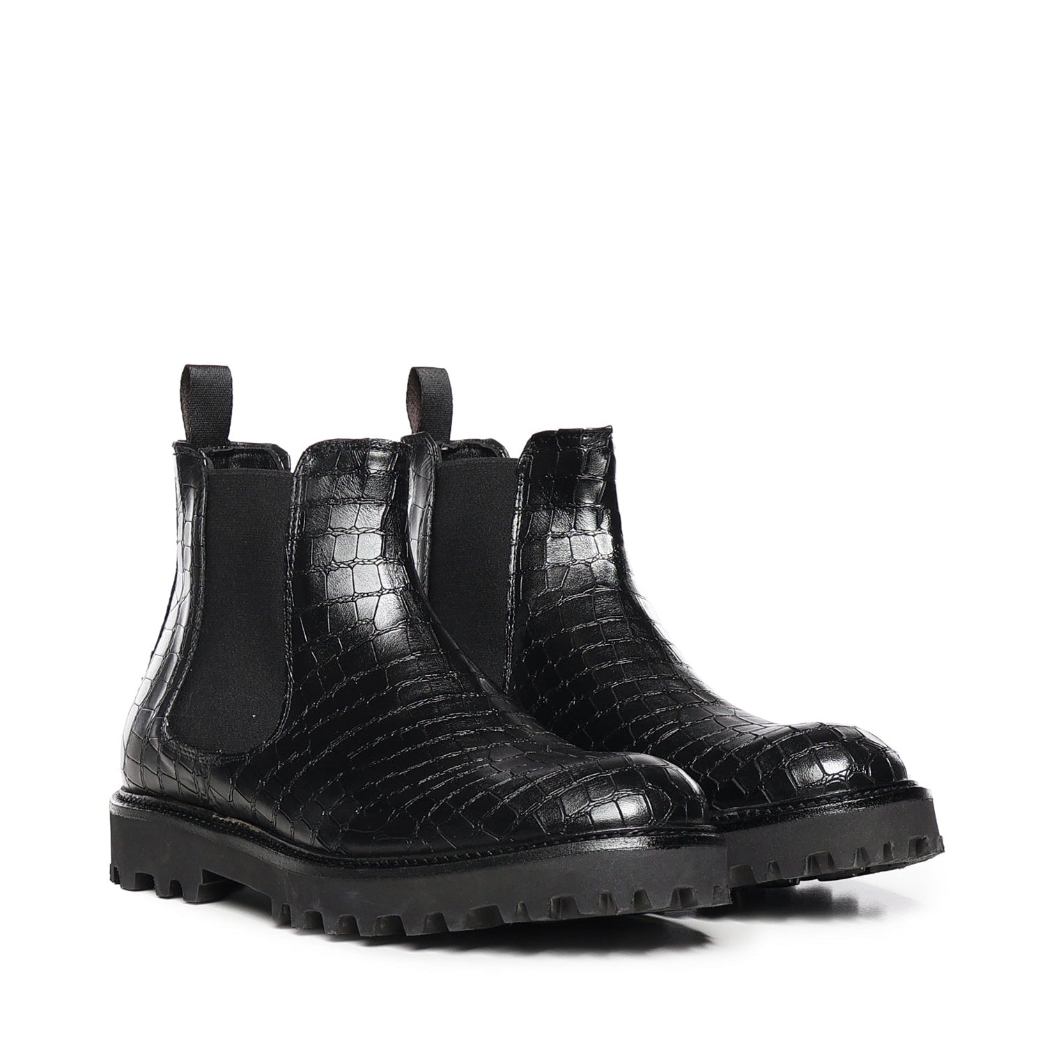 Don leather ankle boots| Black - Giuliano Galiano | Handcrafted Luxury Sneakers Made In Italy
