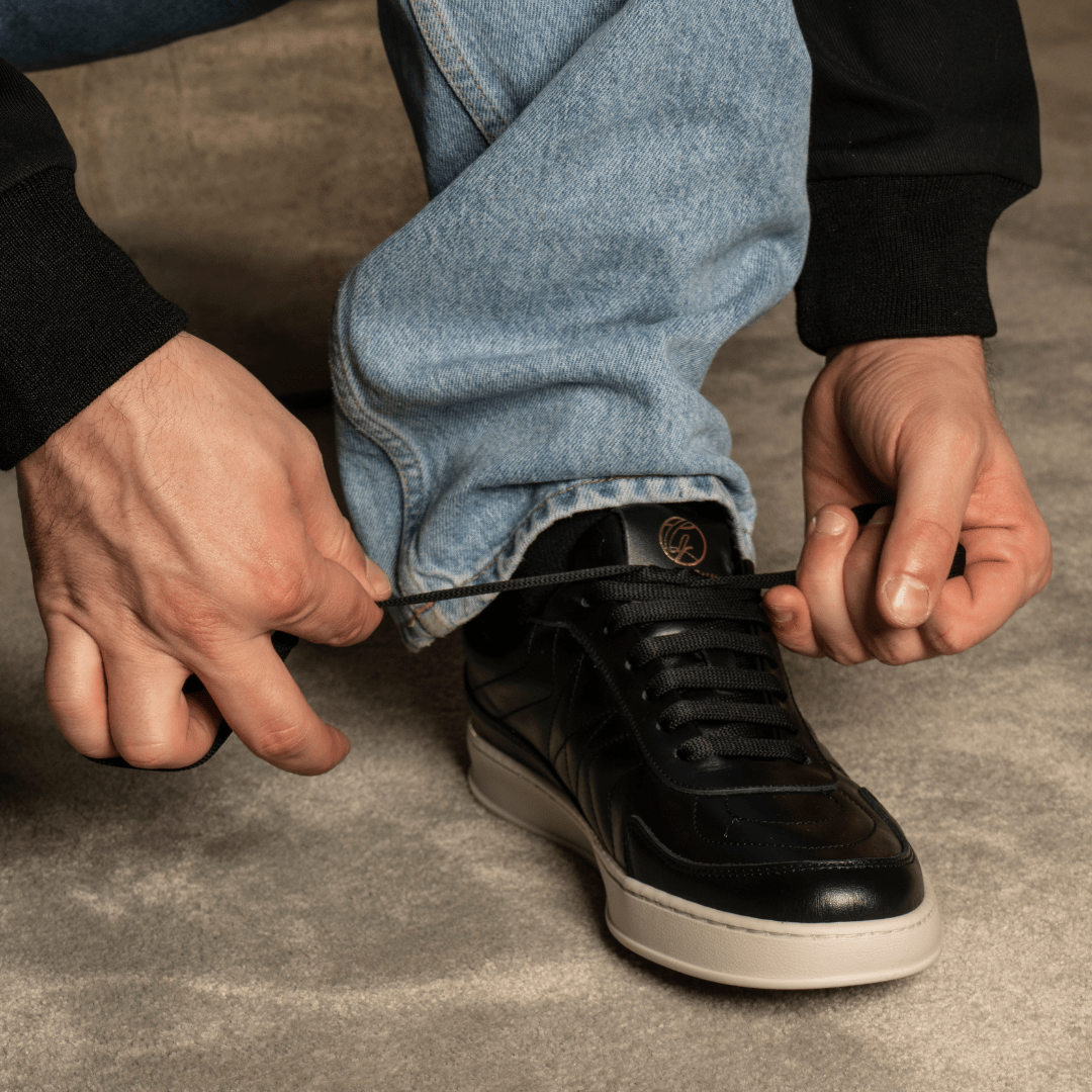 Dynasty | Black - Giuliano Galiano | Handcrafted Luxury Sneakers Made In Italy