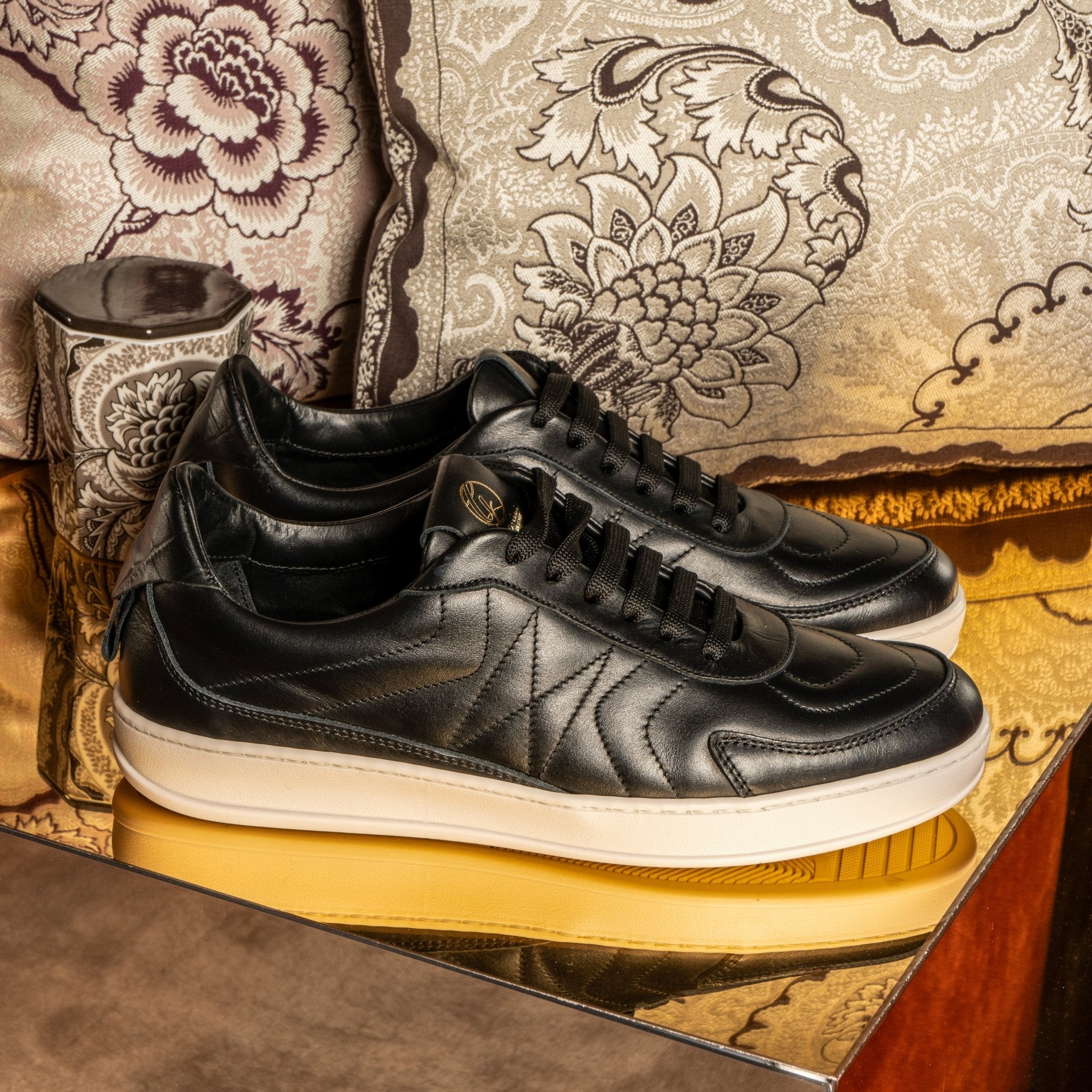 Dynasty | Black - Giuliano Galiano | Handcrafted Luxury Sneakers Made In Italy