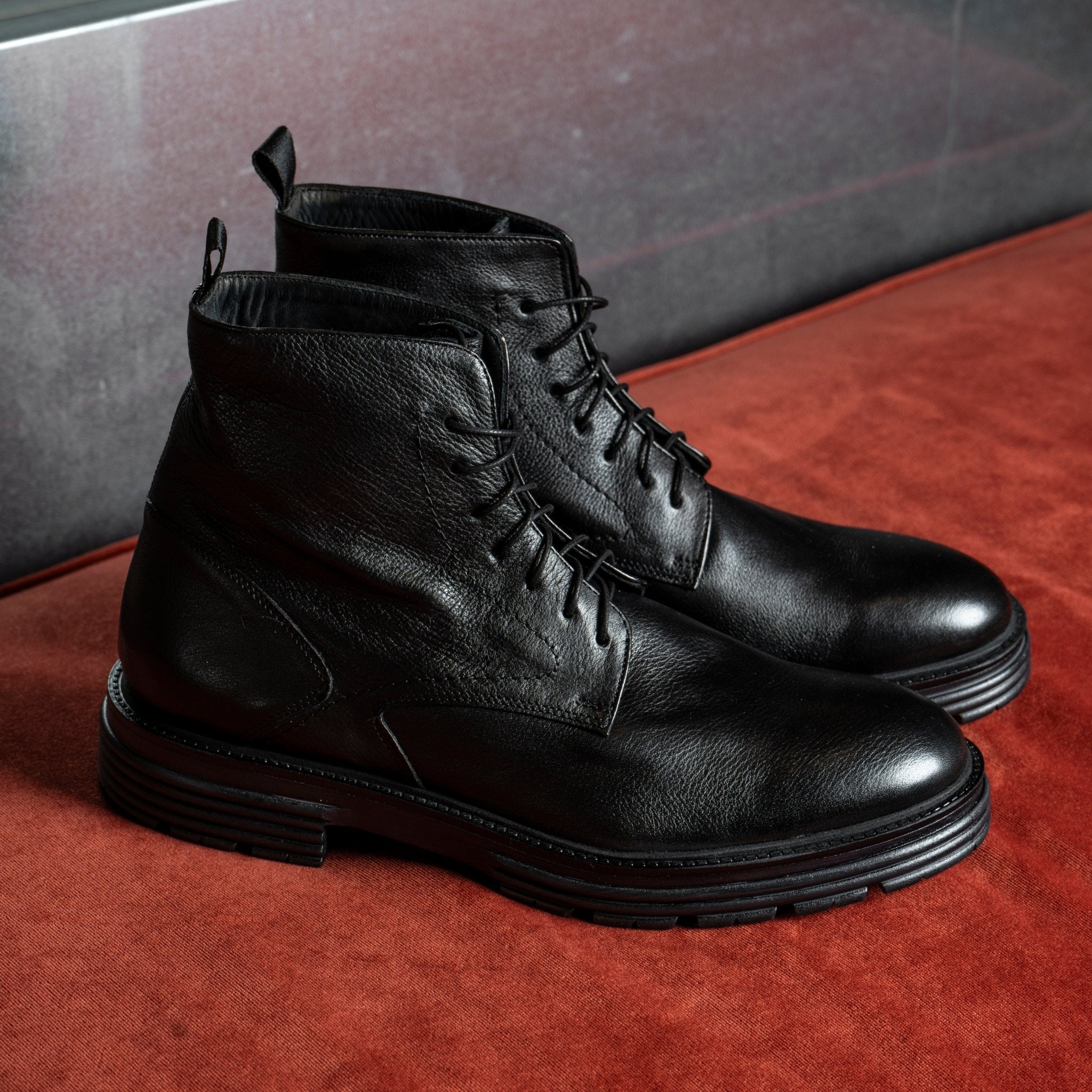 Dynasty Bufalo | Black | In leather - Giuliano Galiano | Handcrafted Luxury Sneakers Made In Italy