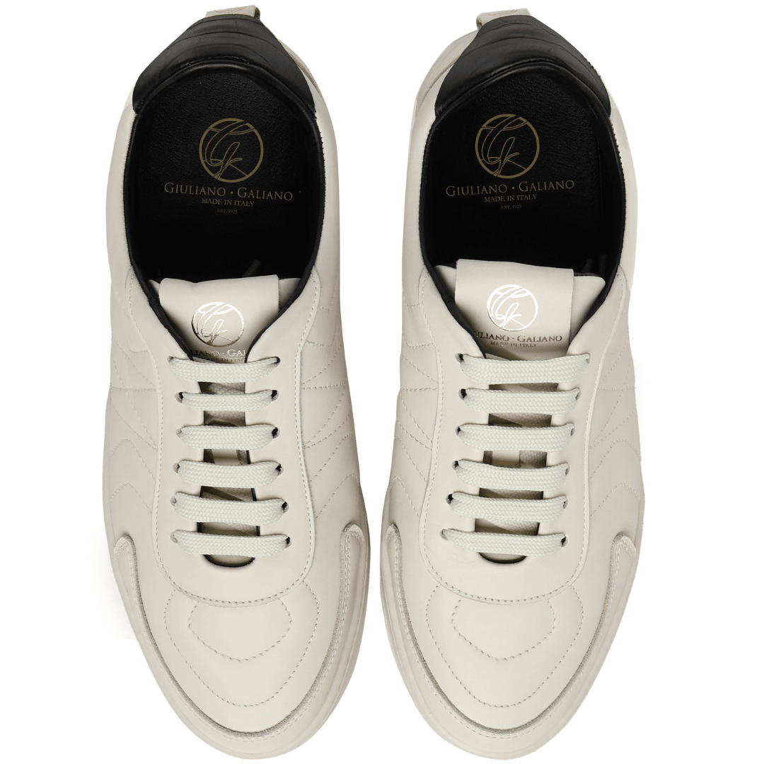 Dynasty | White Black - Giuliano Galiano | Handcrafted Luxury Sneakers Made In Italy