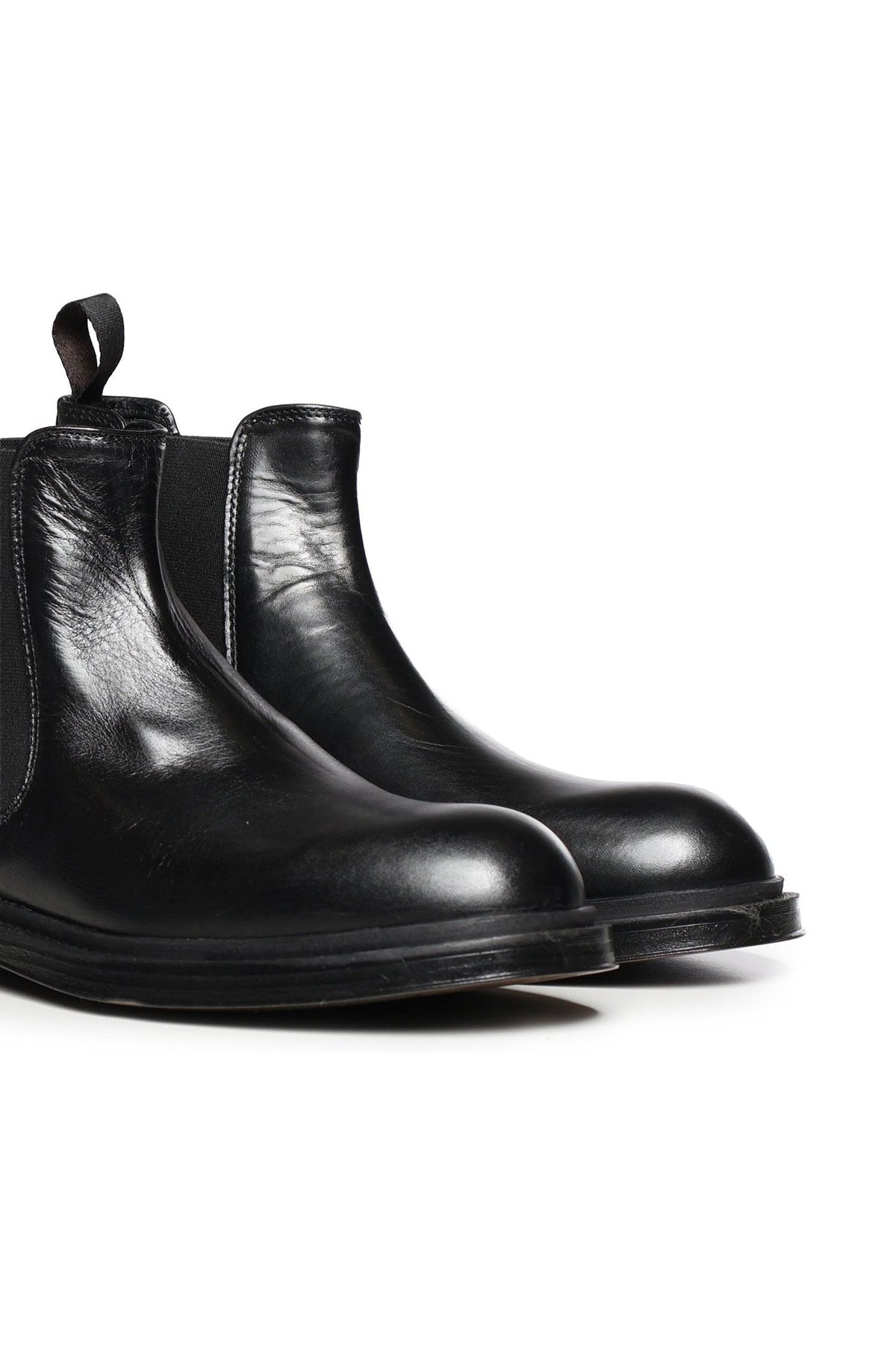 Elite leather ankle boots / Black - Giuliano Galiano | Handcrafted Luxury Sneakers Made In Italy