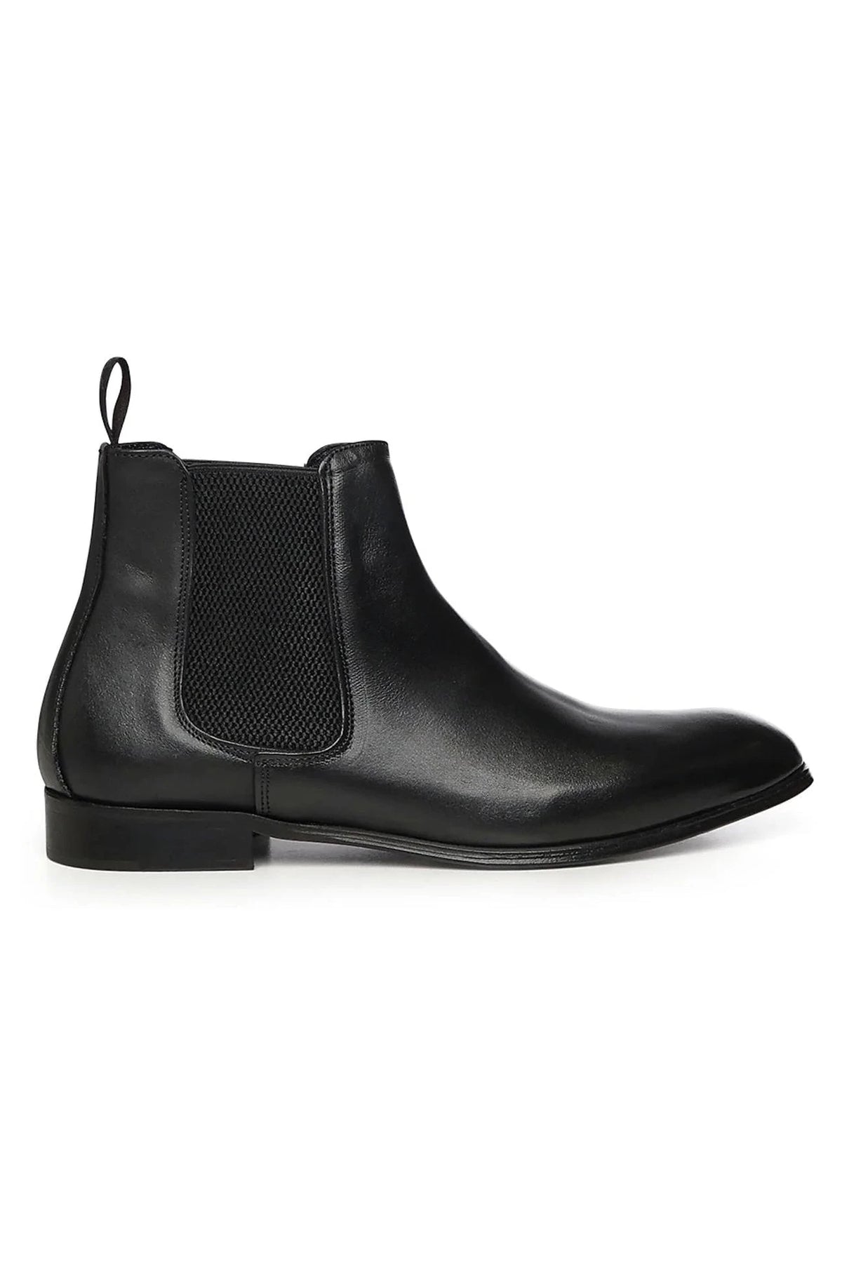 Finish Ankle Boot | Black | Leather - Giuliano Galiano | Handcrafted Luxury Sneakers Made In Italy