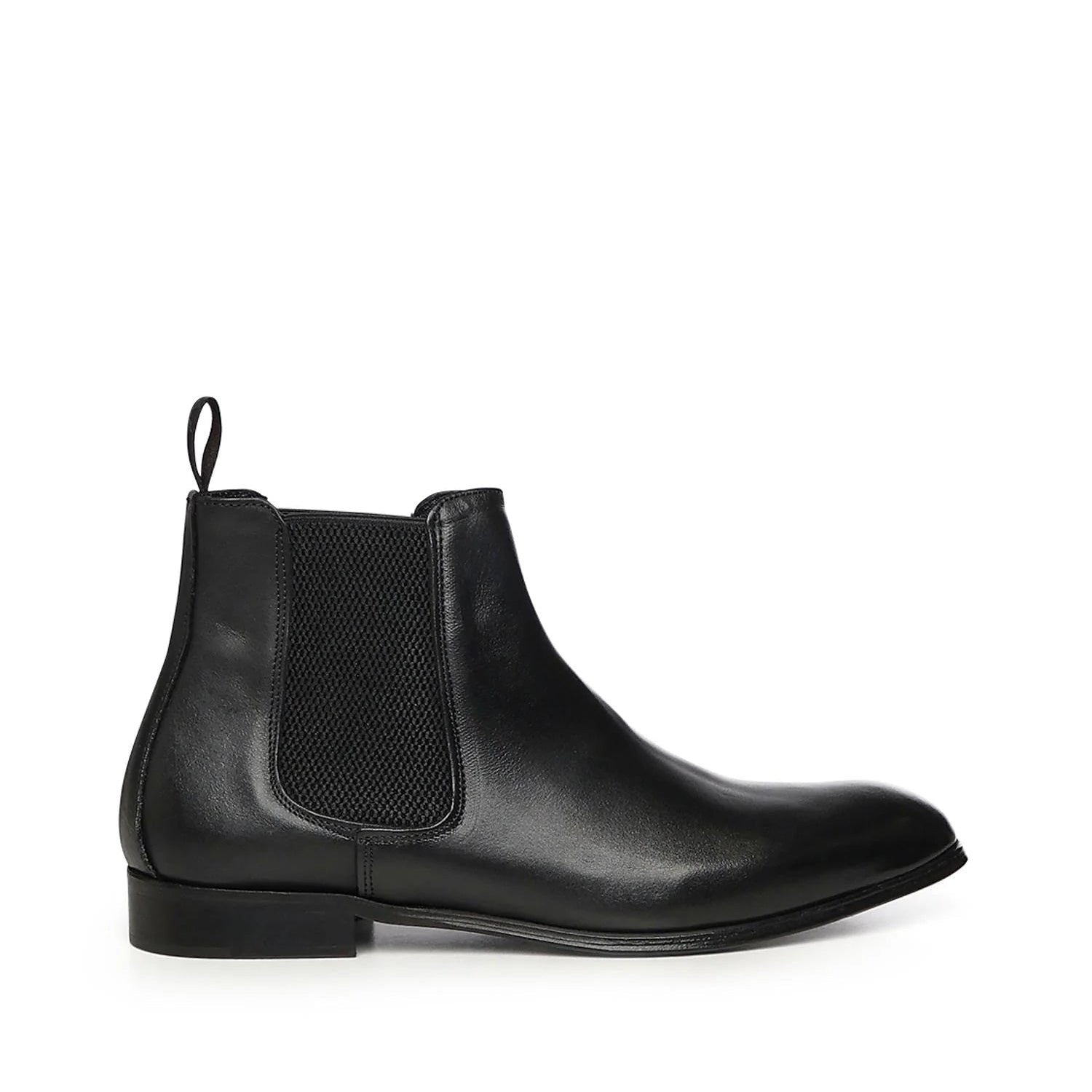 Finish Ankle Boot | Black | Leather - Giuliano Galiano | Handcrafted Luxury Sneakers Made In Italy