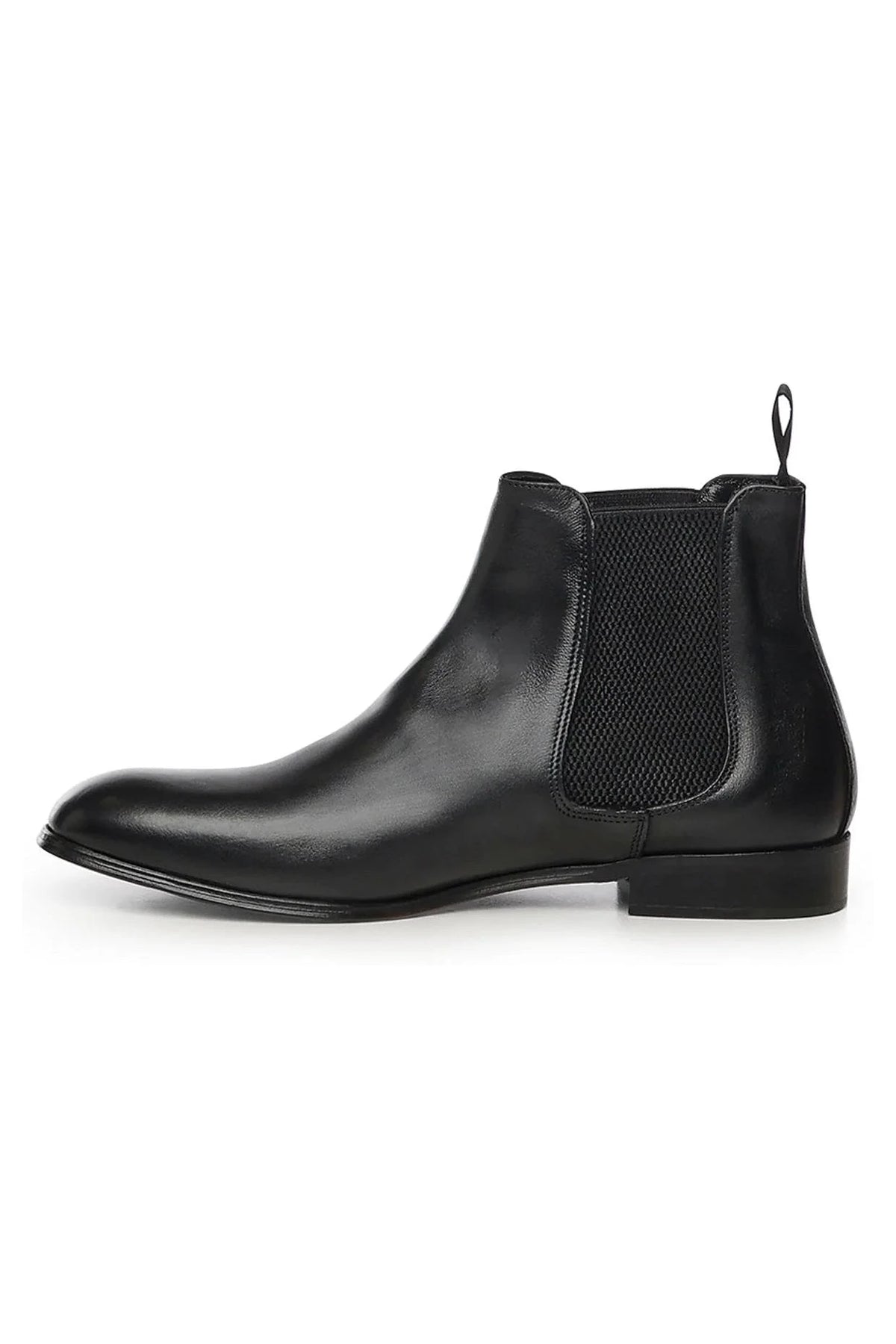 Finish Ankle Boot | Black | Leather - Giuliano Galiano | Handcrafted Luxury Sneakers Made In Italy