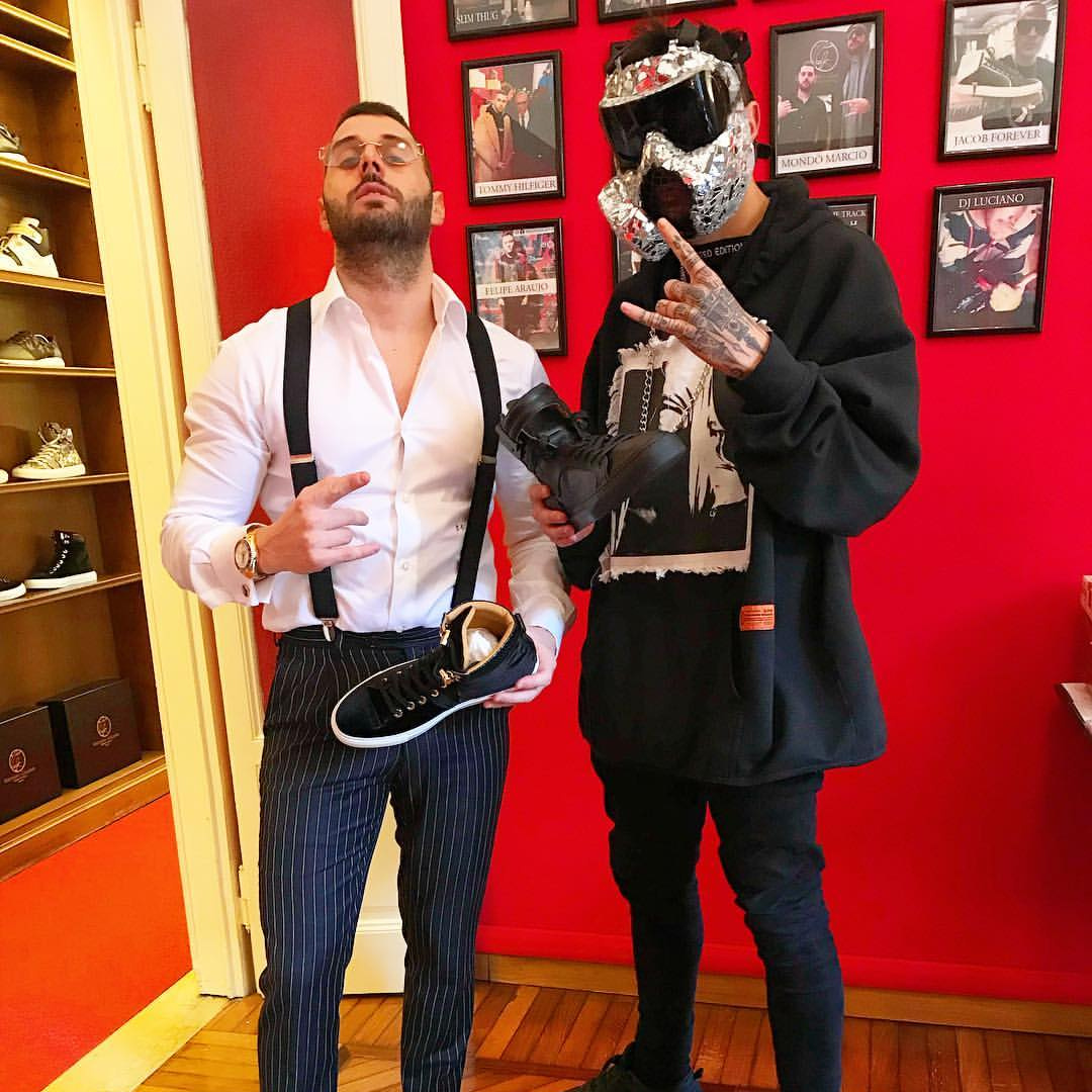 Fire | Total Black - Giuliano Galiano | Handcrafted Luxury Sneakers Made In Italy