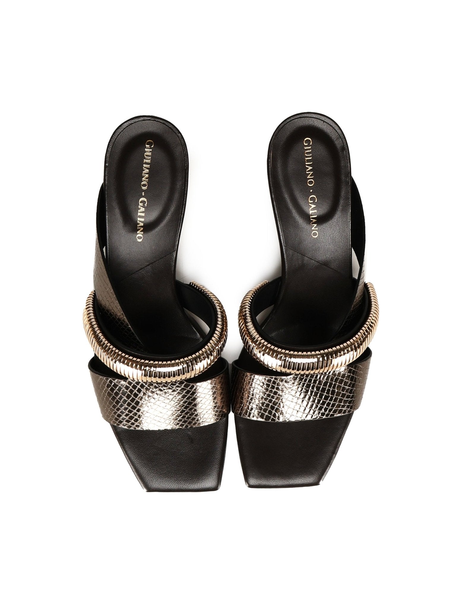 Gayalold Sandals | Black - Giuliano Galiano | Handcrafted Luxury Sneakers Made In Italy