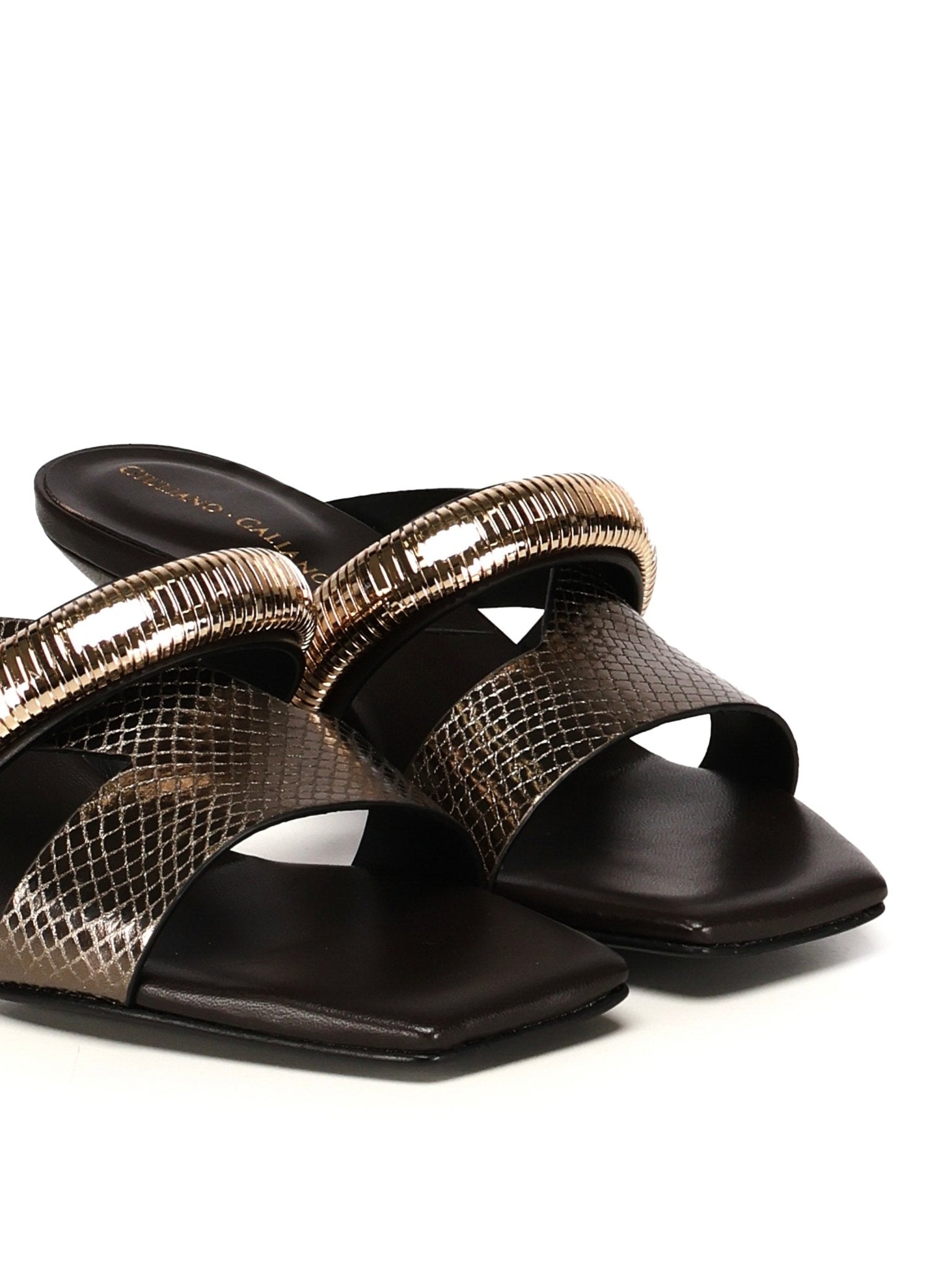 Gayalold Sandals | Black - Giuliano Galiano | Handcrafted Luxury Sneakers Made In Italy