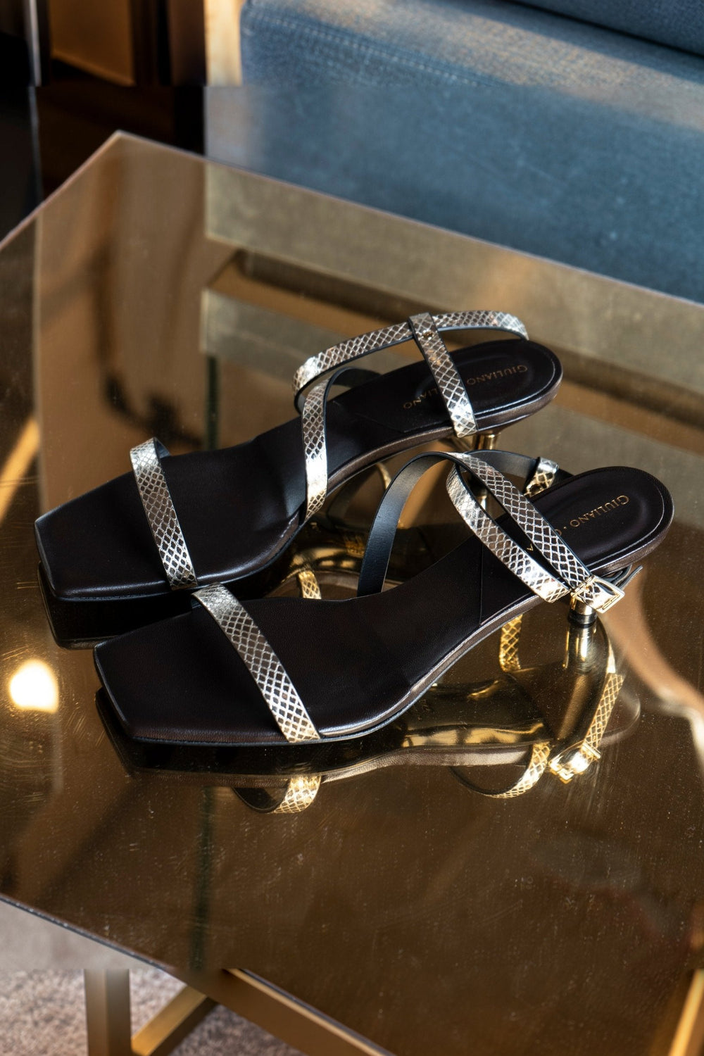Giovy Sandals | Gold - Giuliano Galiano | Handcrafted Luxury Sneakers Made In Italy
