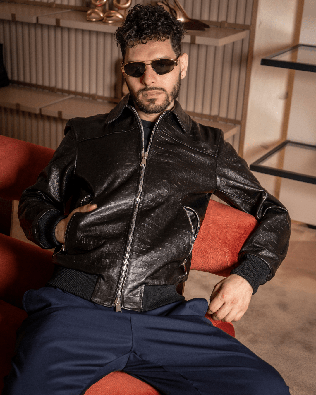 Goodfellas Jacket Croc - Giuliano Galiano | Handcrafted Luxury Sneakers Made In Italy