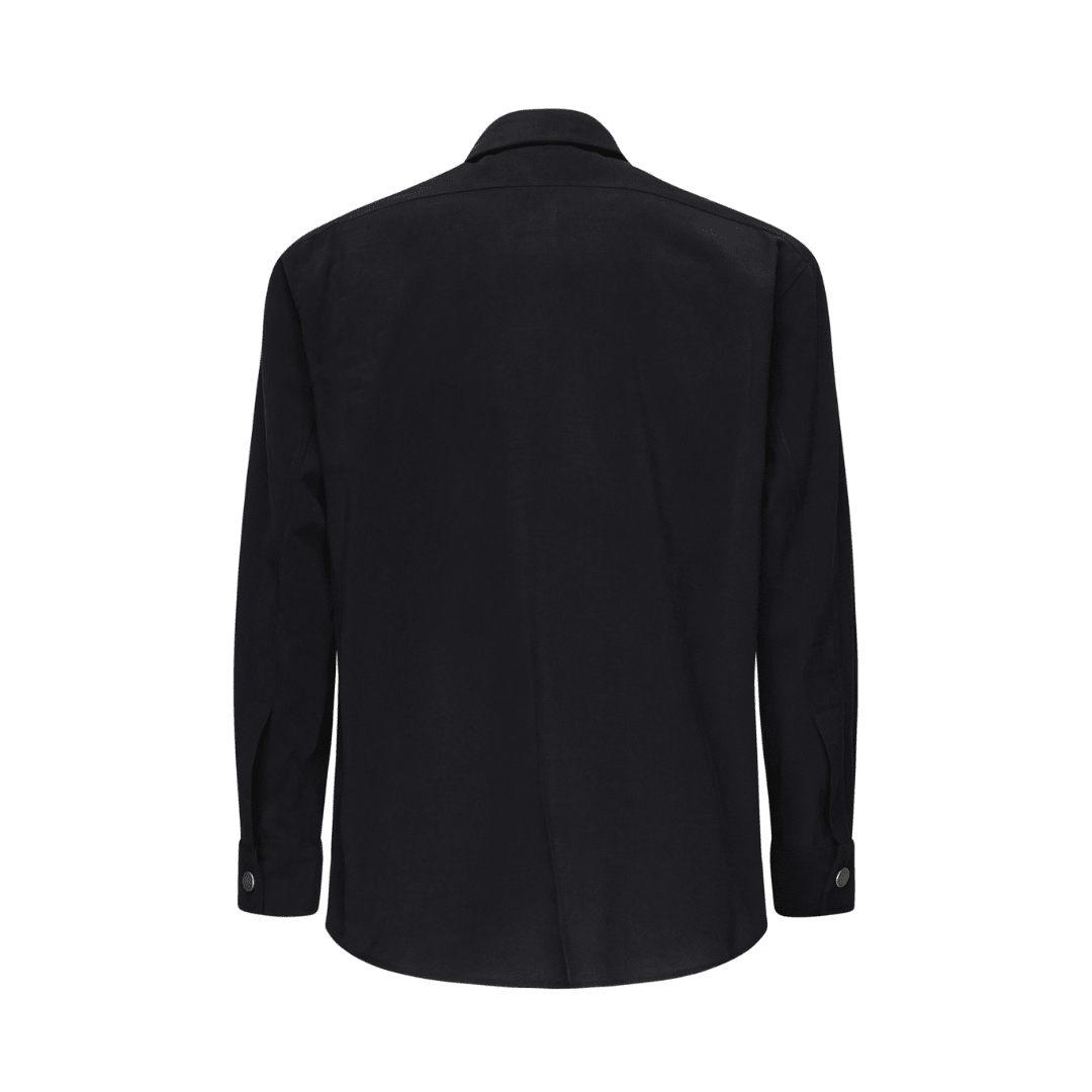 Horse Shirt | Dark blue - Giuliano Galiano | Handcrafted Luxury Sneakers Made In Italy