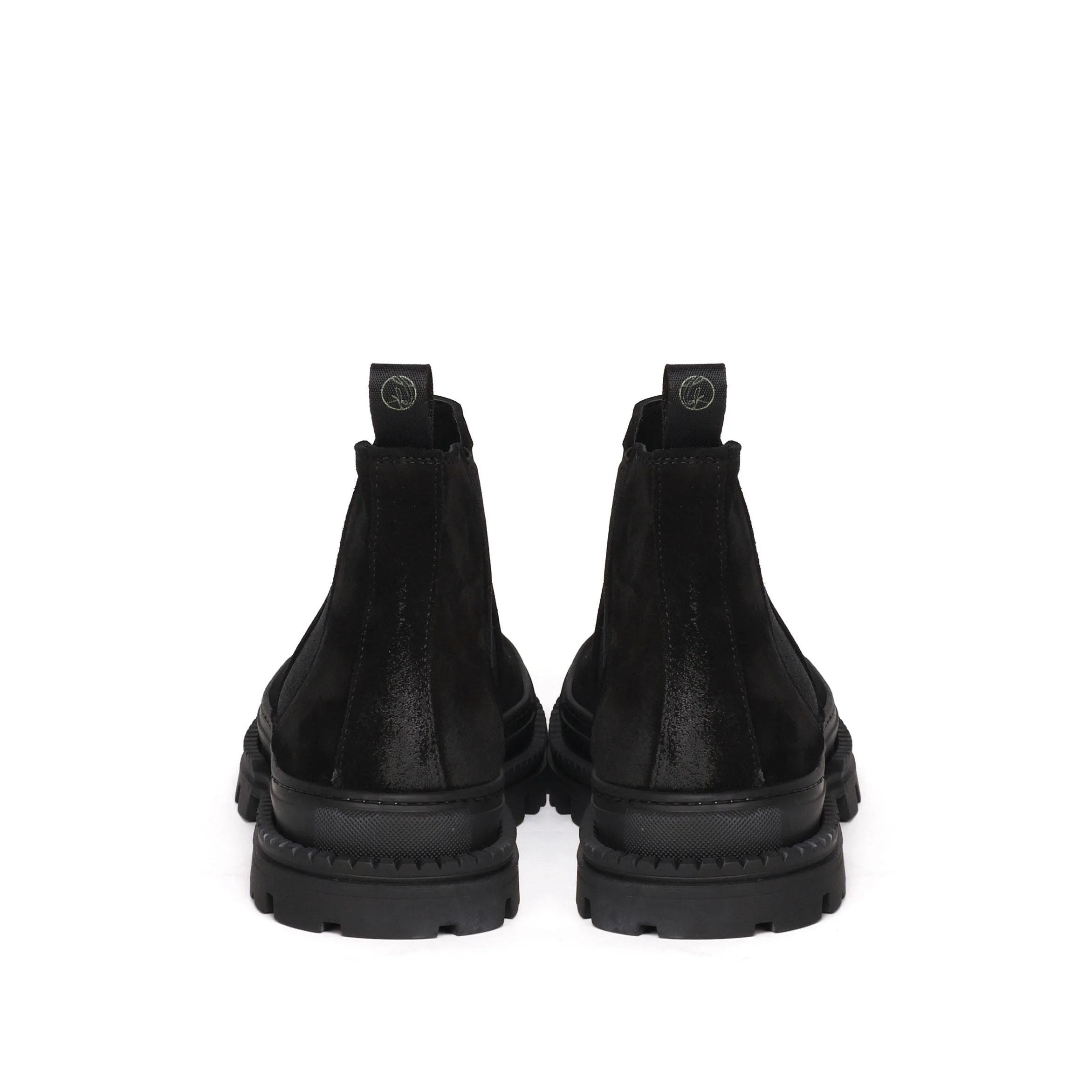 Stivali alla caviglia | Nero | In pelle scamosciata