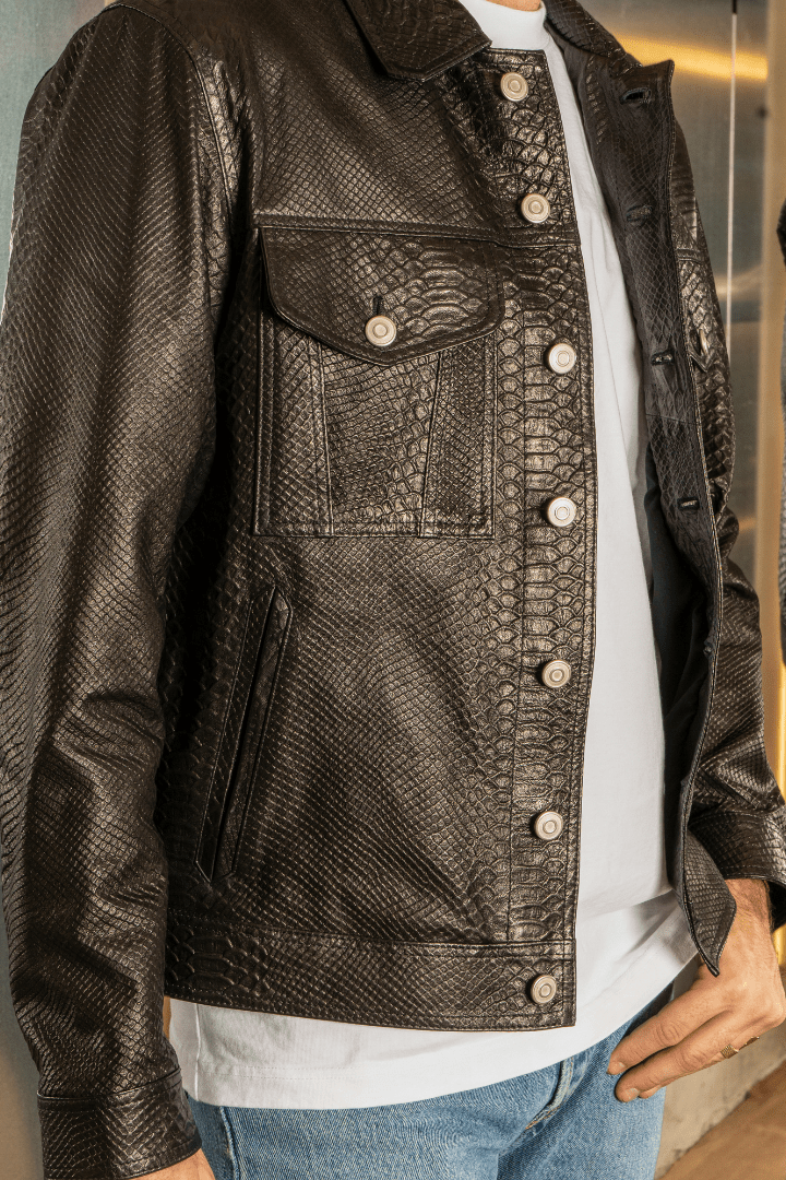 Jacket Python - Giuliano Galiano | Handcrafted Luxury Sneakers Made In Italy