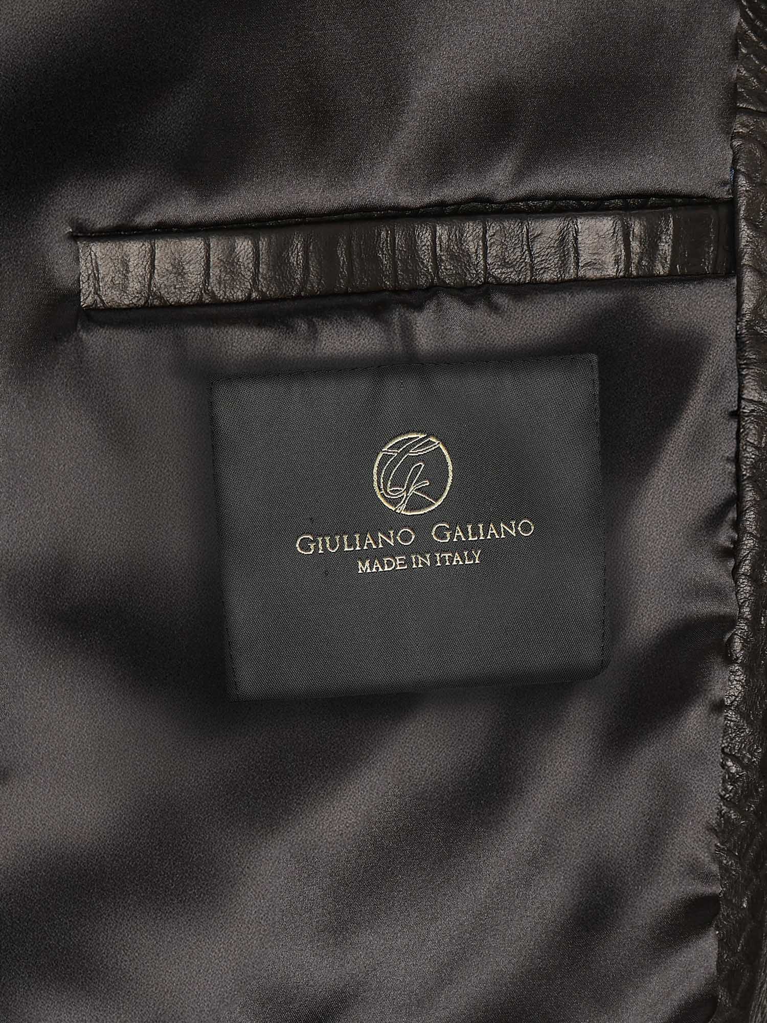 Julius Caesar leather jacket - Giuliano Galiano | Handcrafted Luxury Sneakers Made In Italy