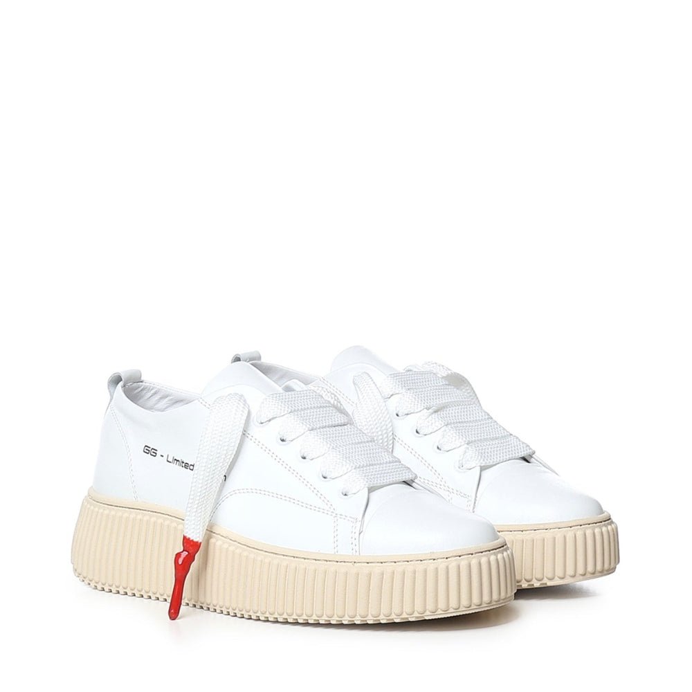 JUMBO | WHITE - Giuliano Galiano | Handcrafted Luxury Sneakers Made In Italy
