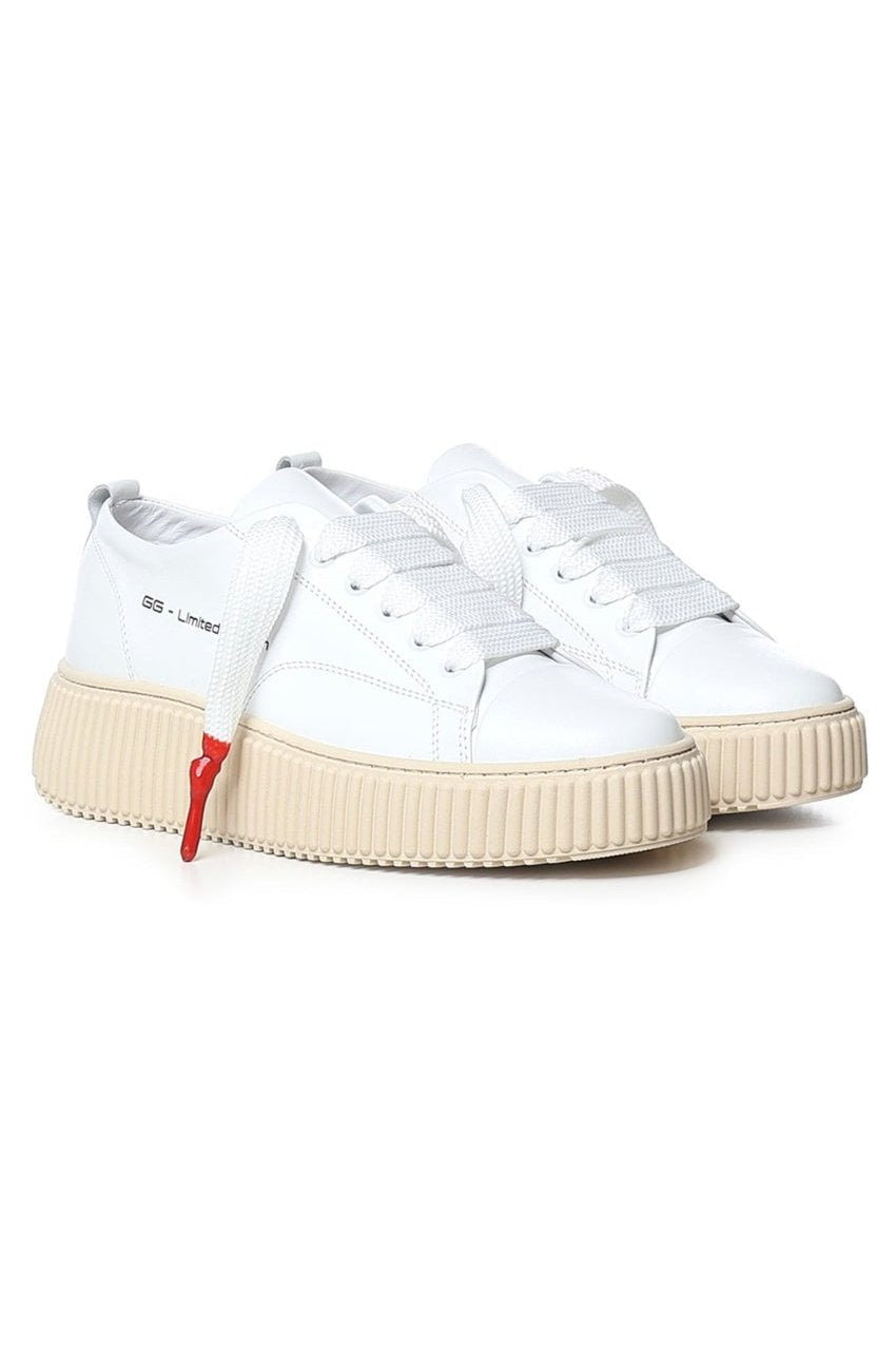 JUMBO | WHITE - Giuliano Galiano | Handcrafted Luxury Sneakers Made In Italy