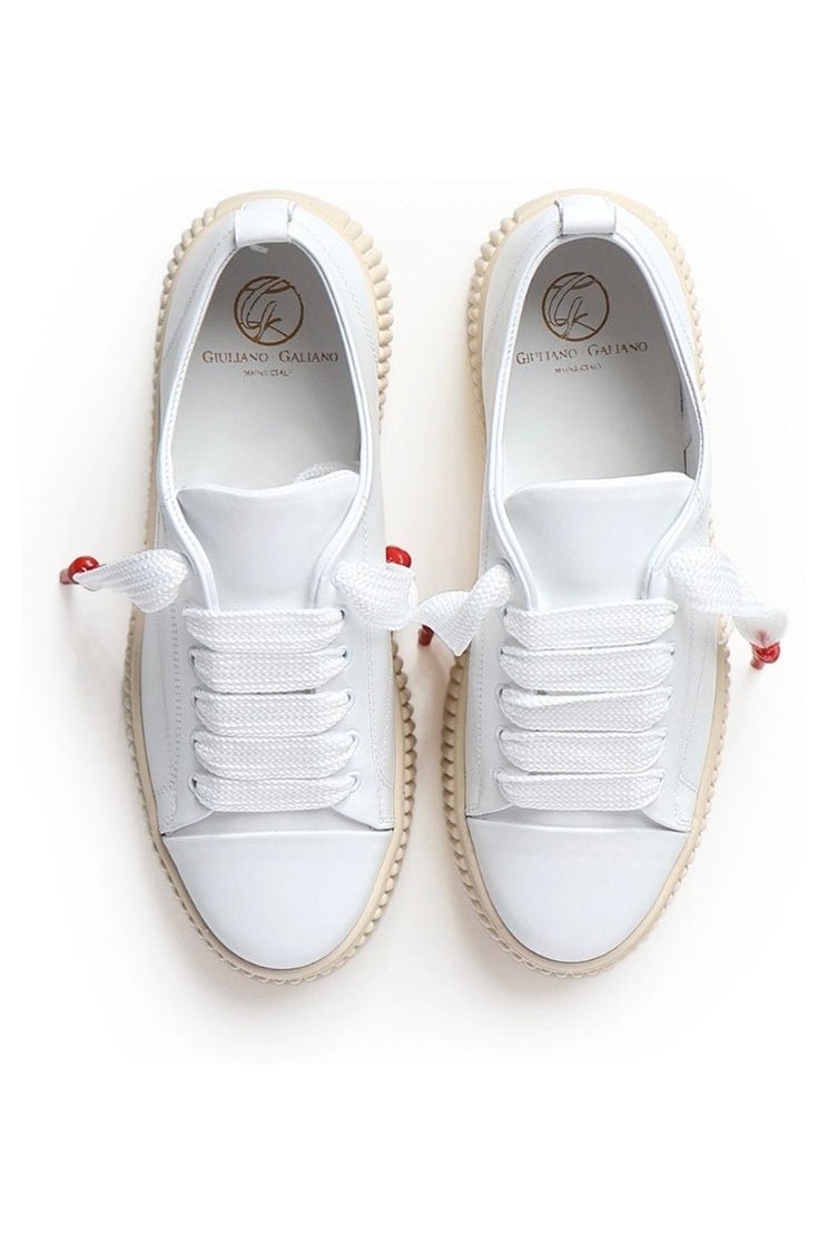 JUMBO | WHITE - Giuliano Galiano | Handcrafted Luxury Sneakers Made In Italy