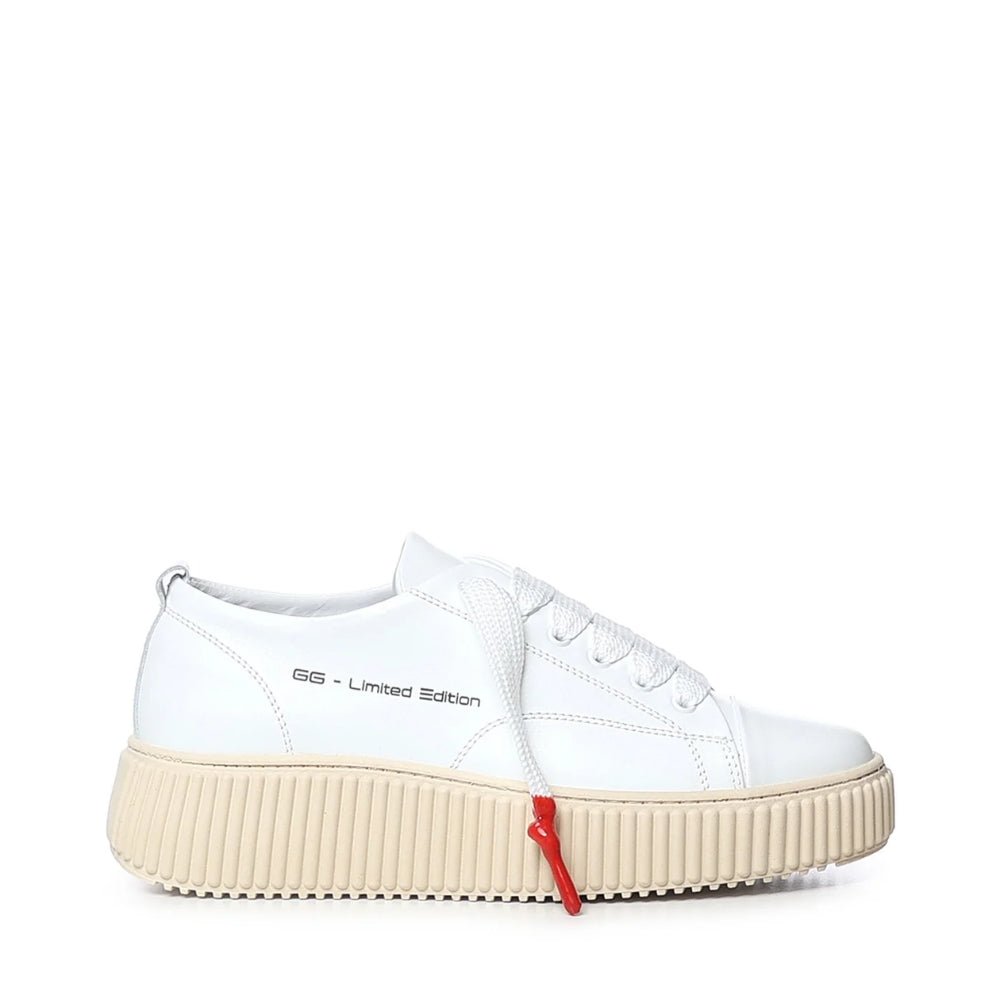 JUMBO | WHITE - Giuliano Galiano | Handcrafted Luxury Sneakers Made In Italy