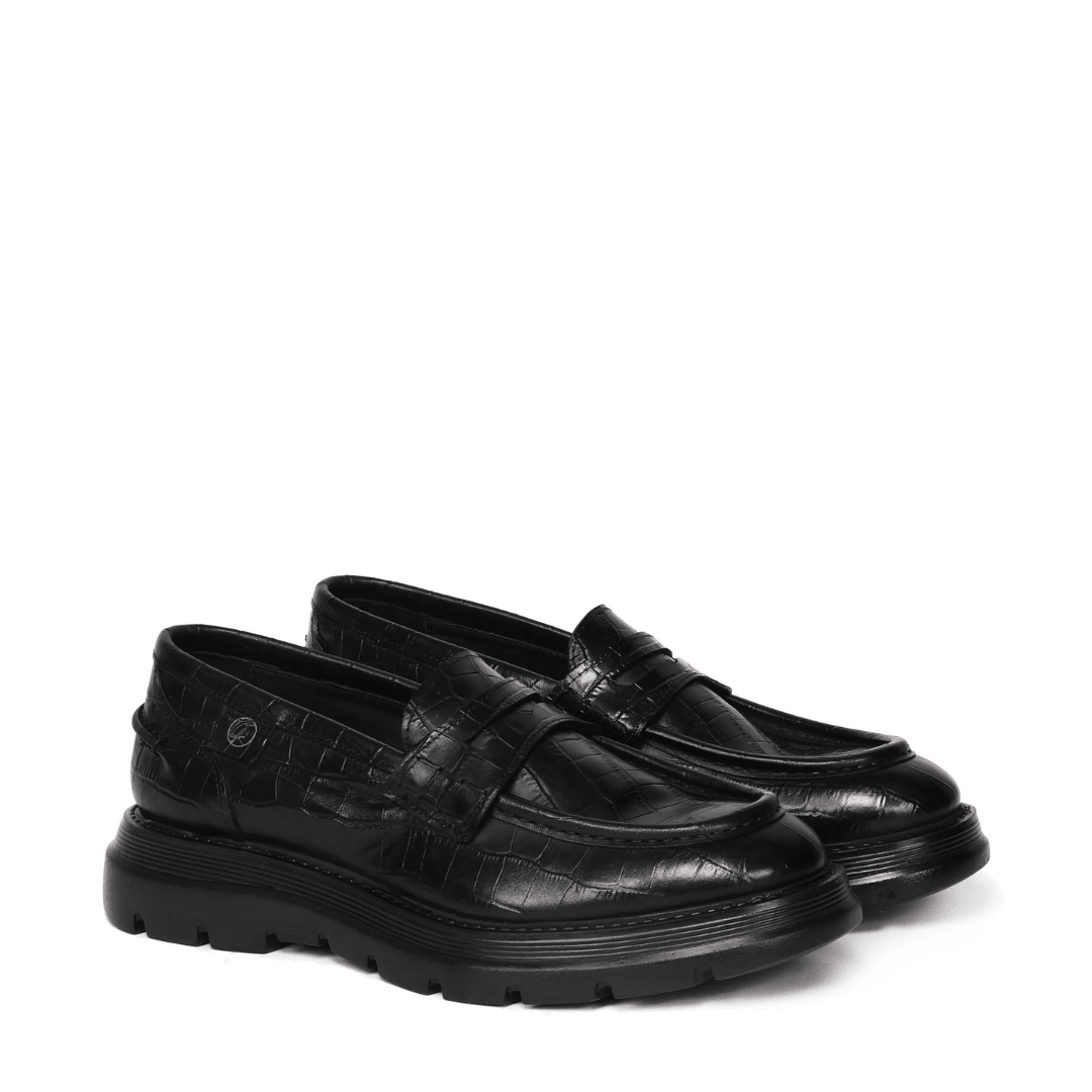 Kobra | black | Crocodile - Giuliano Galiano | Handcrafted Luxury Sneakers Made In Italy