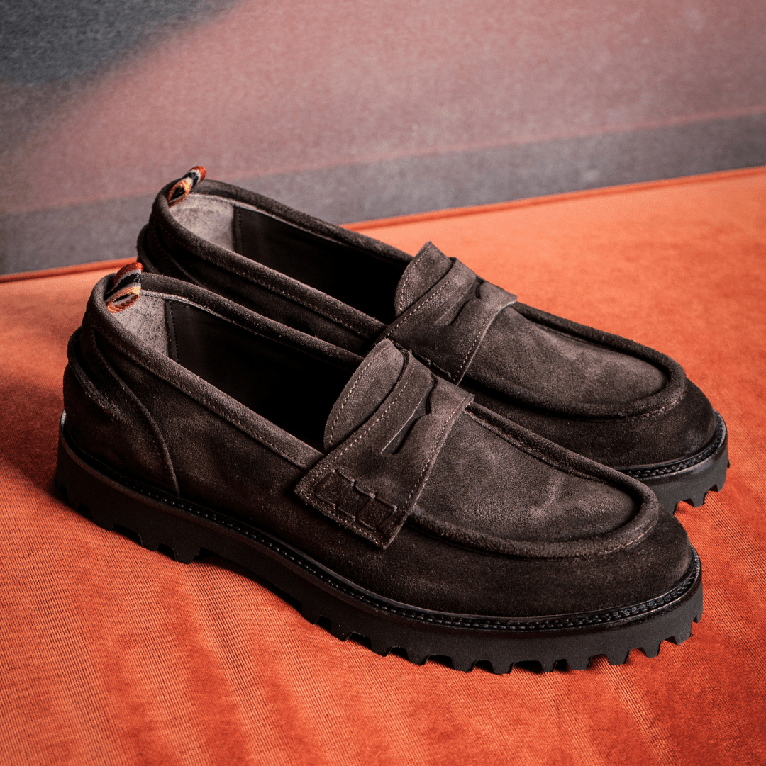 Kobra | Brown | Suede - Giuliano Galiano | Handcrafted Luxury Sneakers Made In Italy