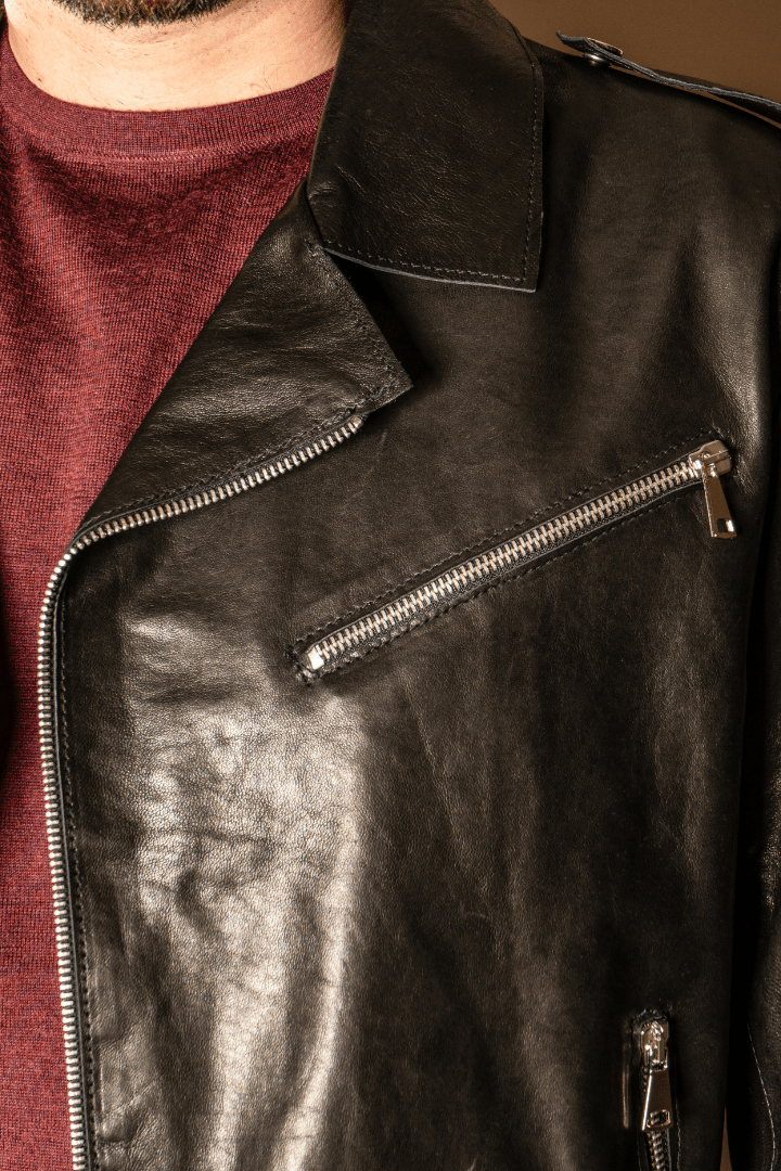 Leather Jacket - Giuliano Galiano | Handcrafted Luxury Sneakers Made In Italy