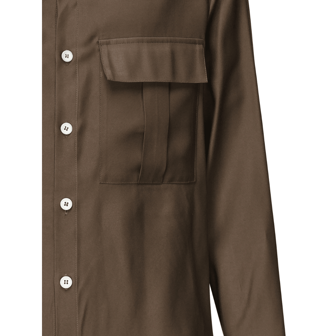 Lizard Shirt | Brown - Giuliano Galiano | Handcrafted Luxury Sneakers Made In Italy