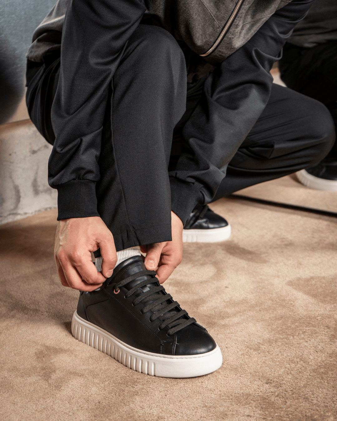 Mars | Black - Giuliano Galiano | Handcrafted Luxury Sneakers Made In Italy
