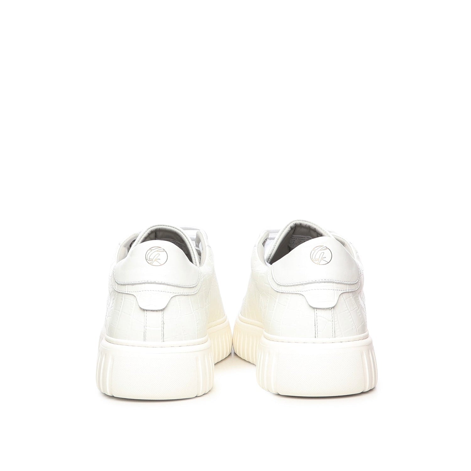 Mars | Crock Leather | White - Giuliano Galiano | Handcrafted Luxury Sneakers Made In Italy