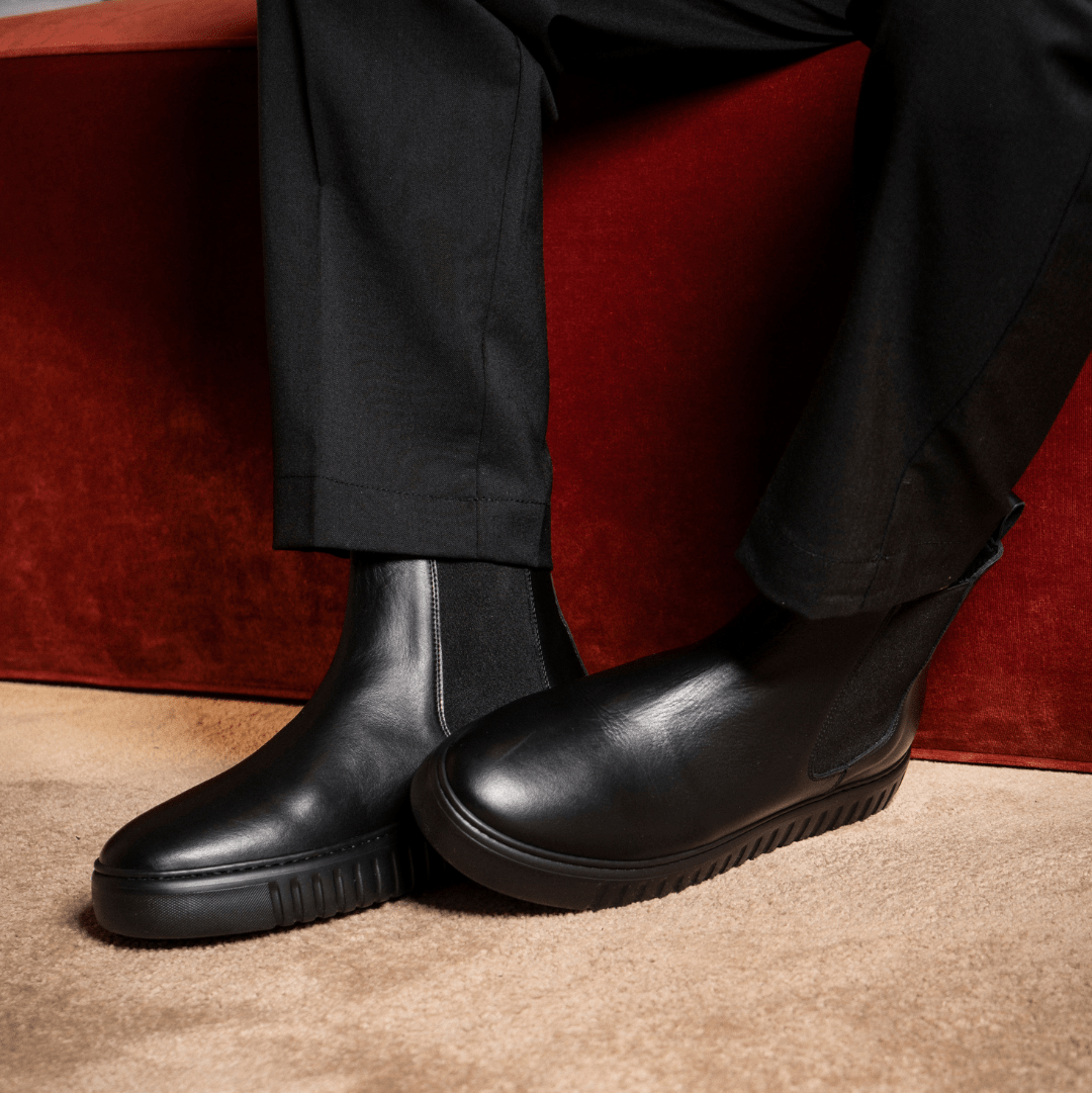 Metis Leather Boots | Black - Giuliano Galiano | Handcrafted Luxury Sneakers Made In Italy